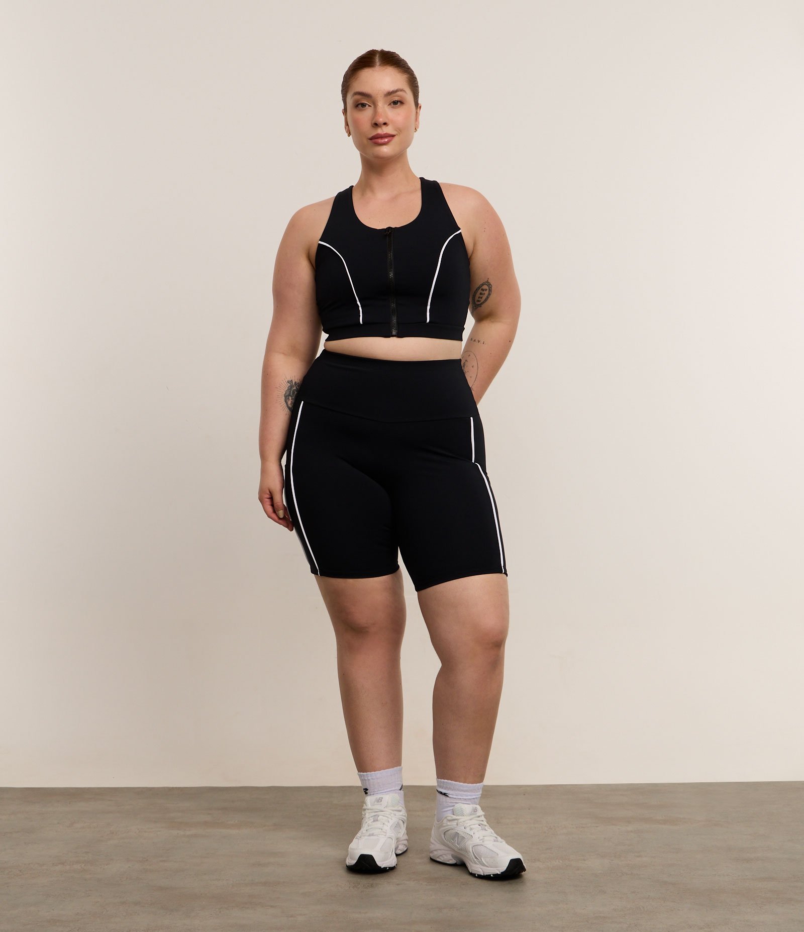 Top Nadador Esportivo com Tecnologia Dry e Alta Sustentação Curve e Plus Preto 2