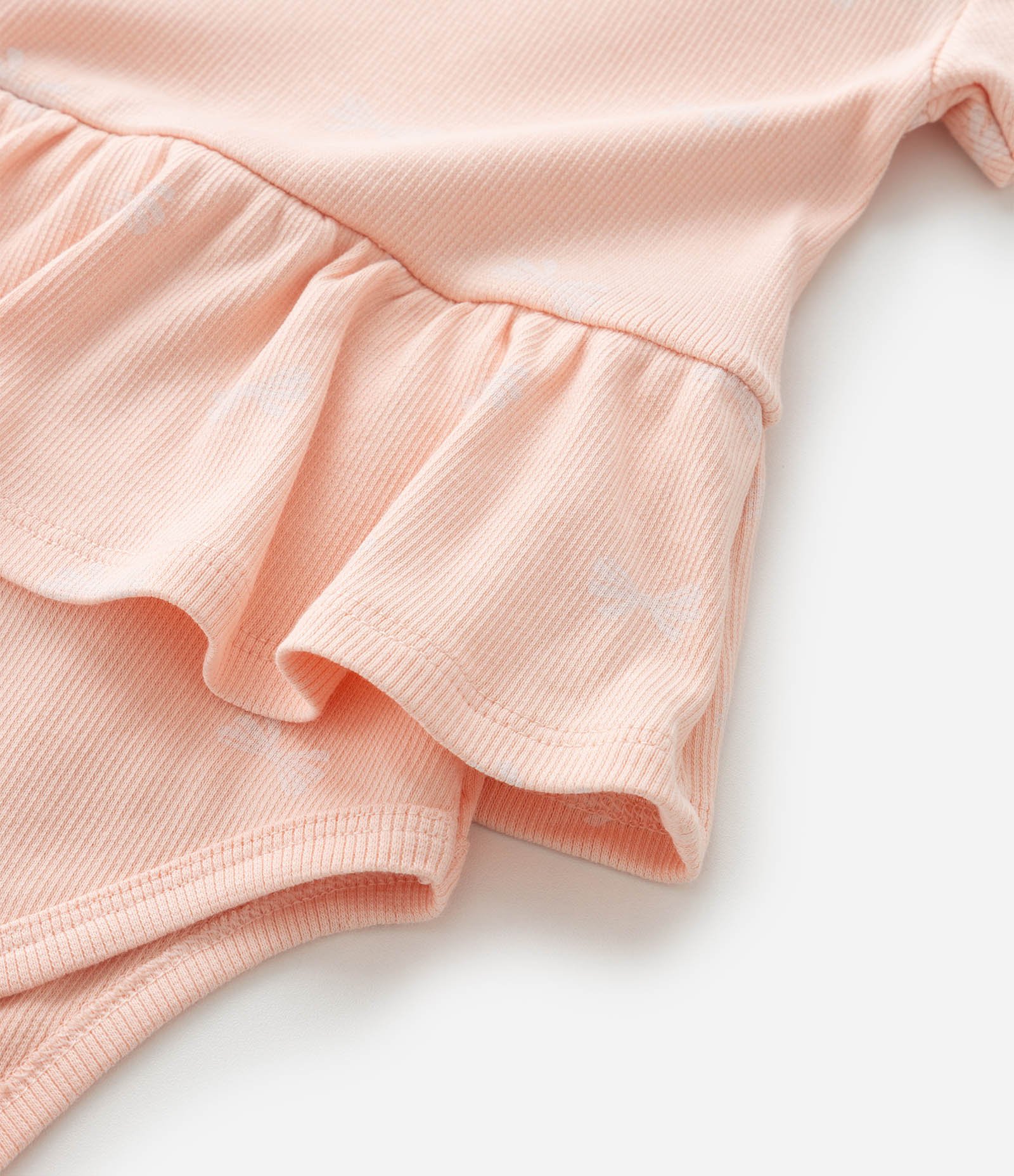 Conjunto Body e Calça com Estampa de Laços - Tam 0 a 18 Meses Laranja 11