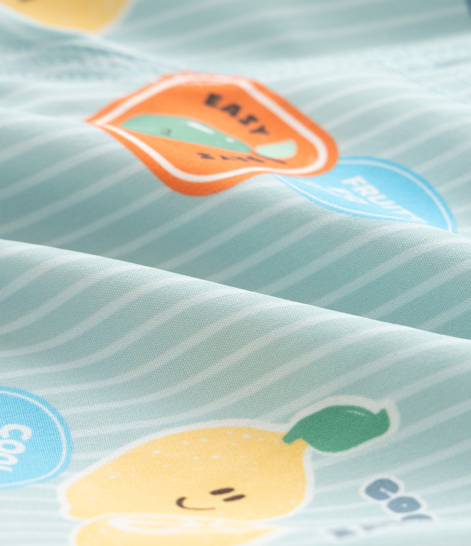 Bermuda Infantil de Banho com Estampa Listrada de Praia e Limões - Tam 1 a 6 Anos Verde 3