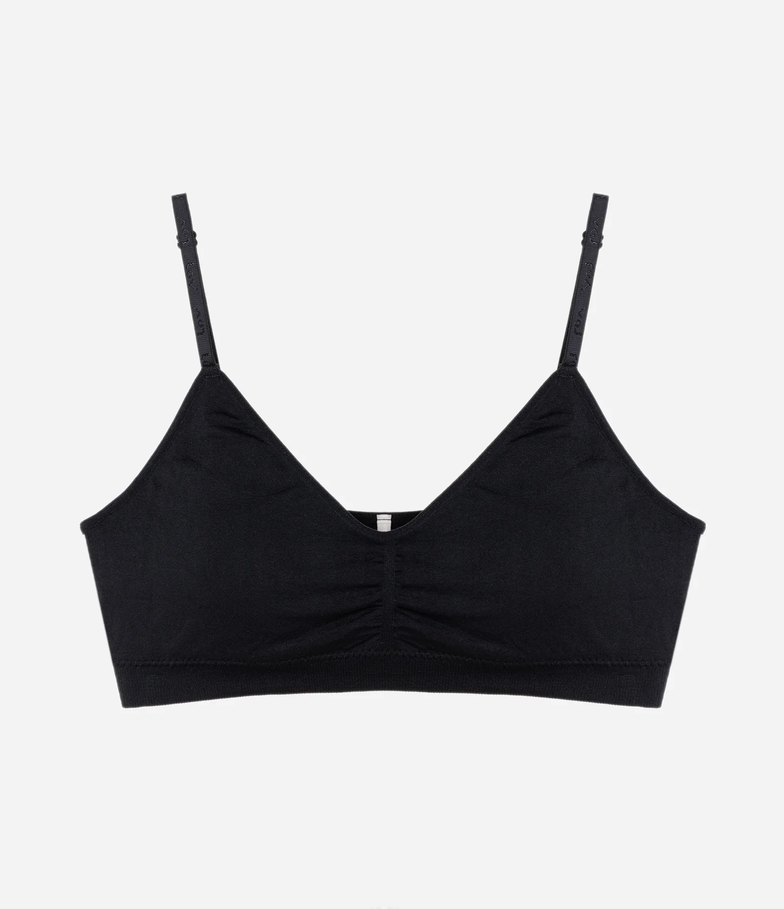 Sutiã Top em Poliamida Seamless com Bojo Removivel Preto 1