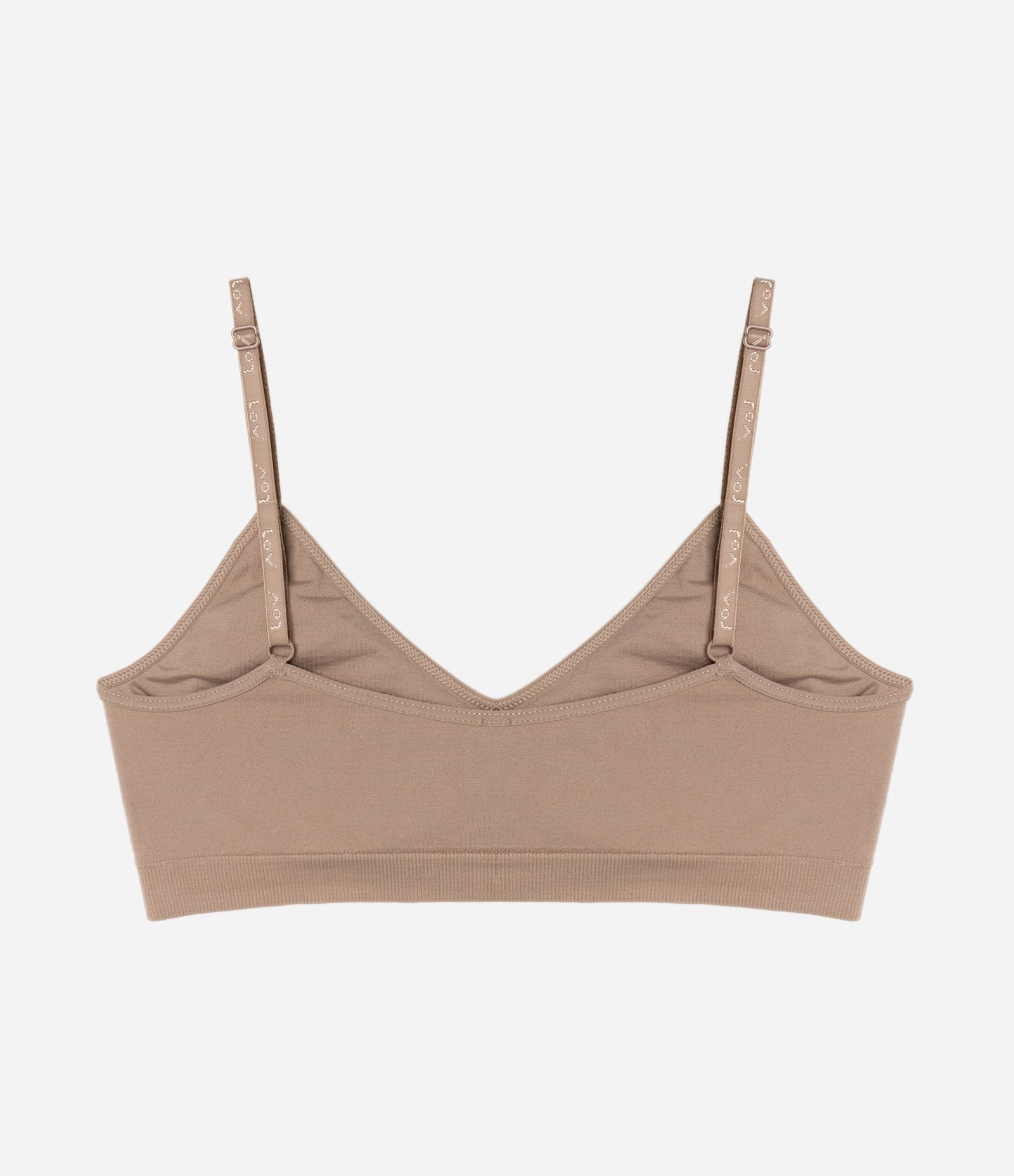Sutiã Top em Poliamida Seamless com Bojo Removivel Bege 2