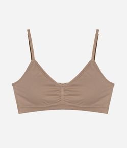 Sutiã Top em Poliamida Seamless com Bojo Removivel