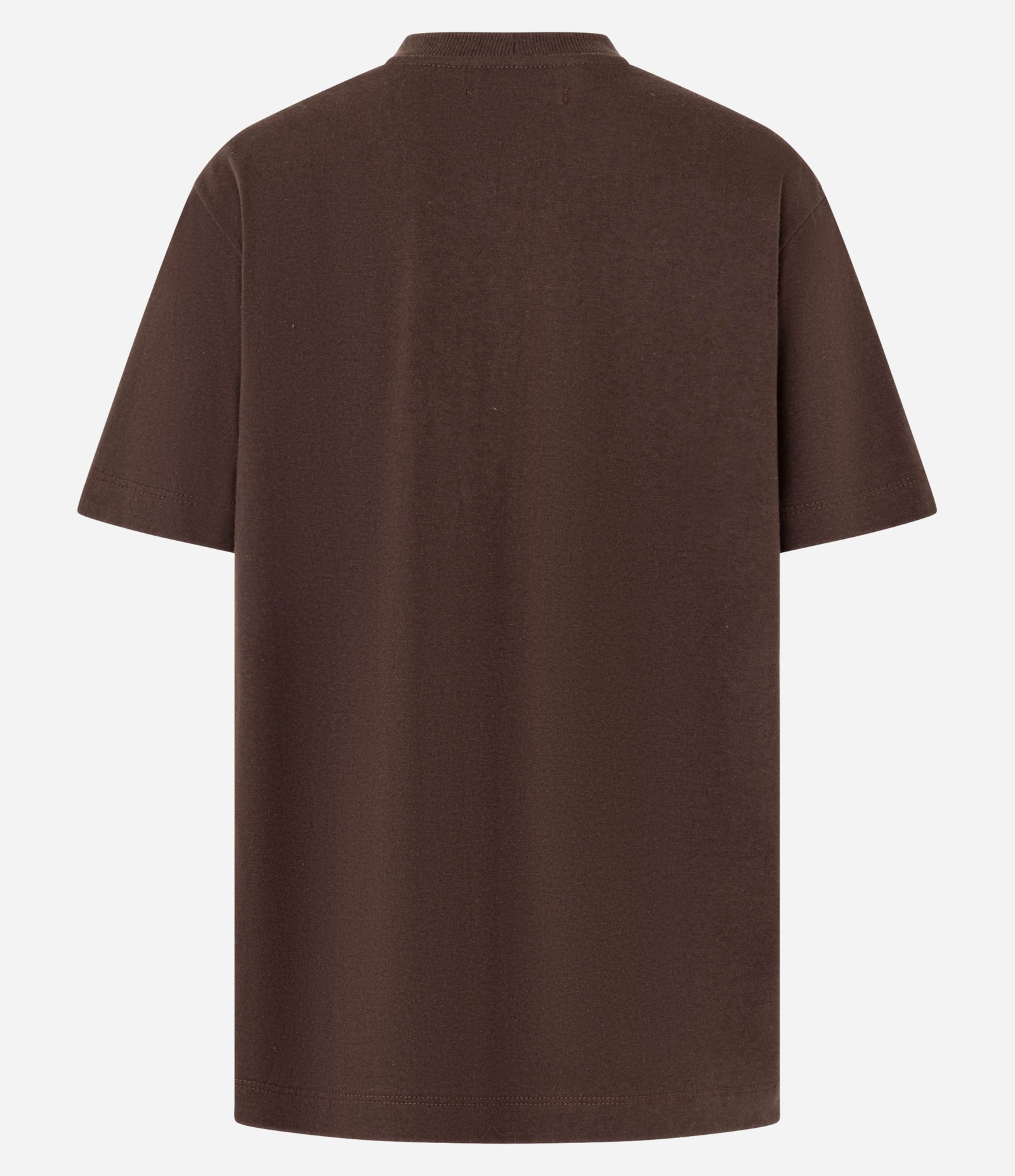 Camiseta em Algodão com Lettering Madrid Marrom 6