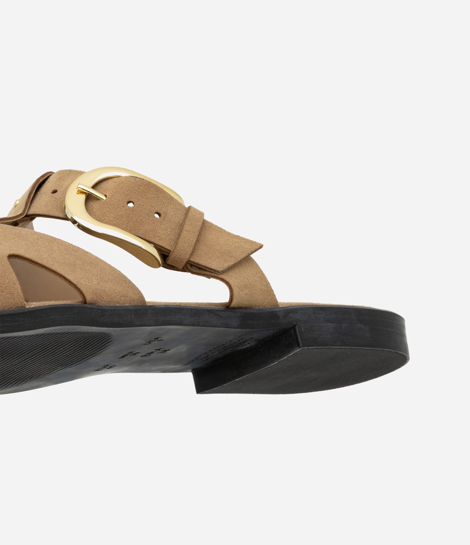 Sandália Rasteira Mule Fisherman Efeito Camurça Marrom 5