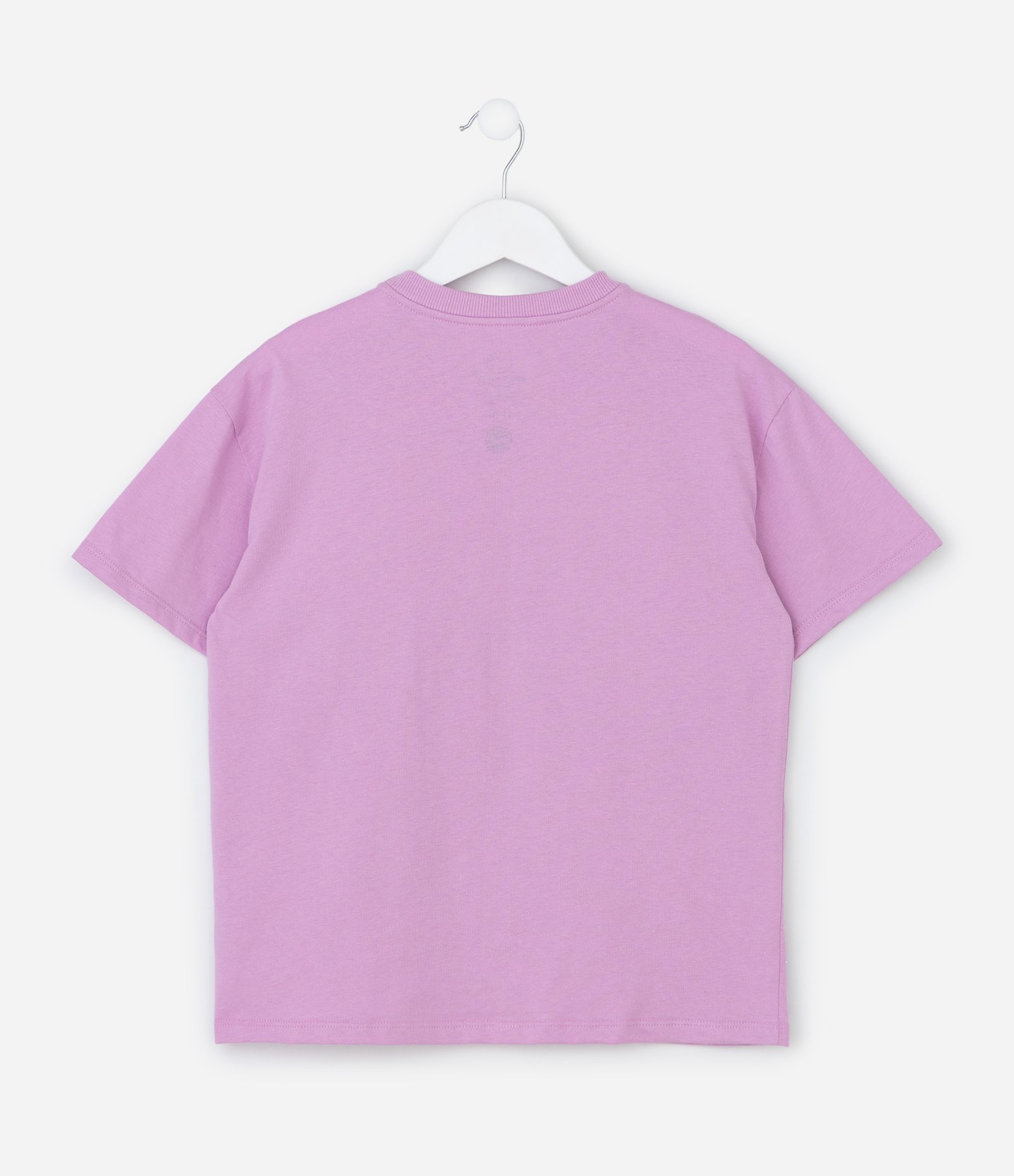 Camiseta Relaxed  Infantil com Estampa Hello kitty Surfista - Tam 5 a 14 Anos Roxo 2