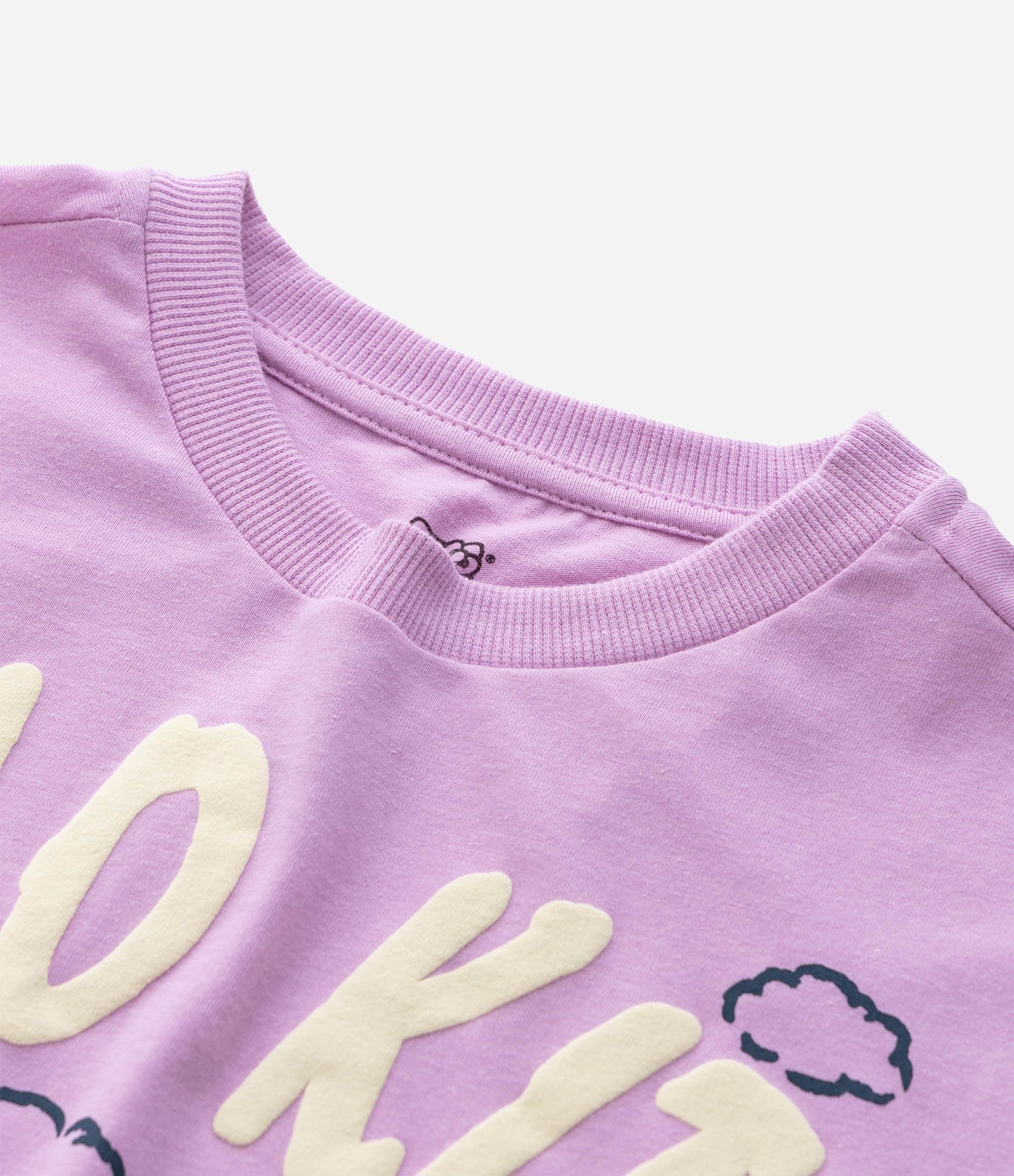 Camiseta Relaxed  Infantil com Estampa Hello kitty Surfista - Tam 5 a 14 Anos Roxo 4