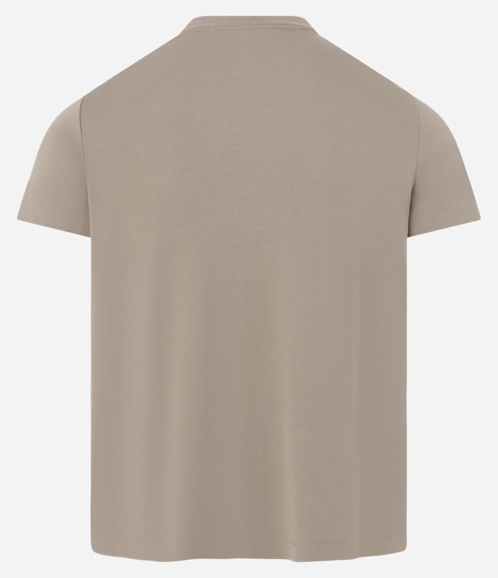 Camiseta Muscle em Viscose com Gola Redonda Bege 2