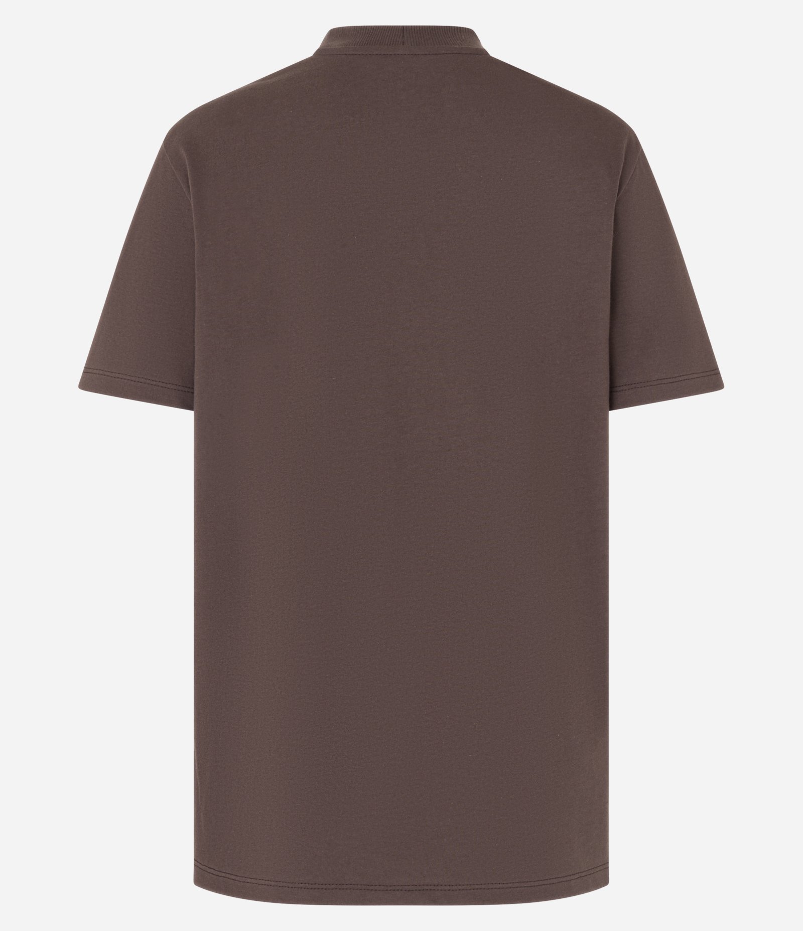 Camiseta Alongada em Algodão com Lettering Saint Louis Marrom 6