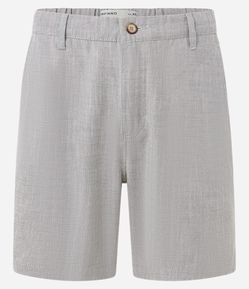 Bermuda Slim em Oxford com Bolso