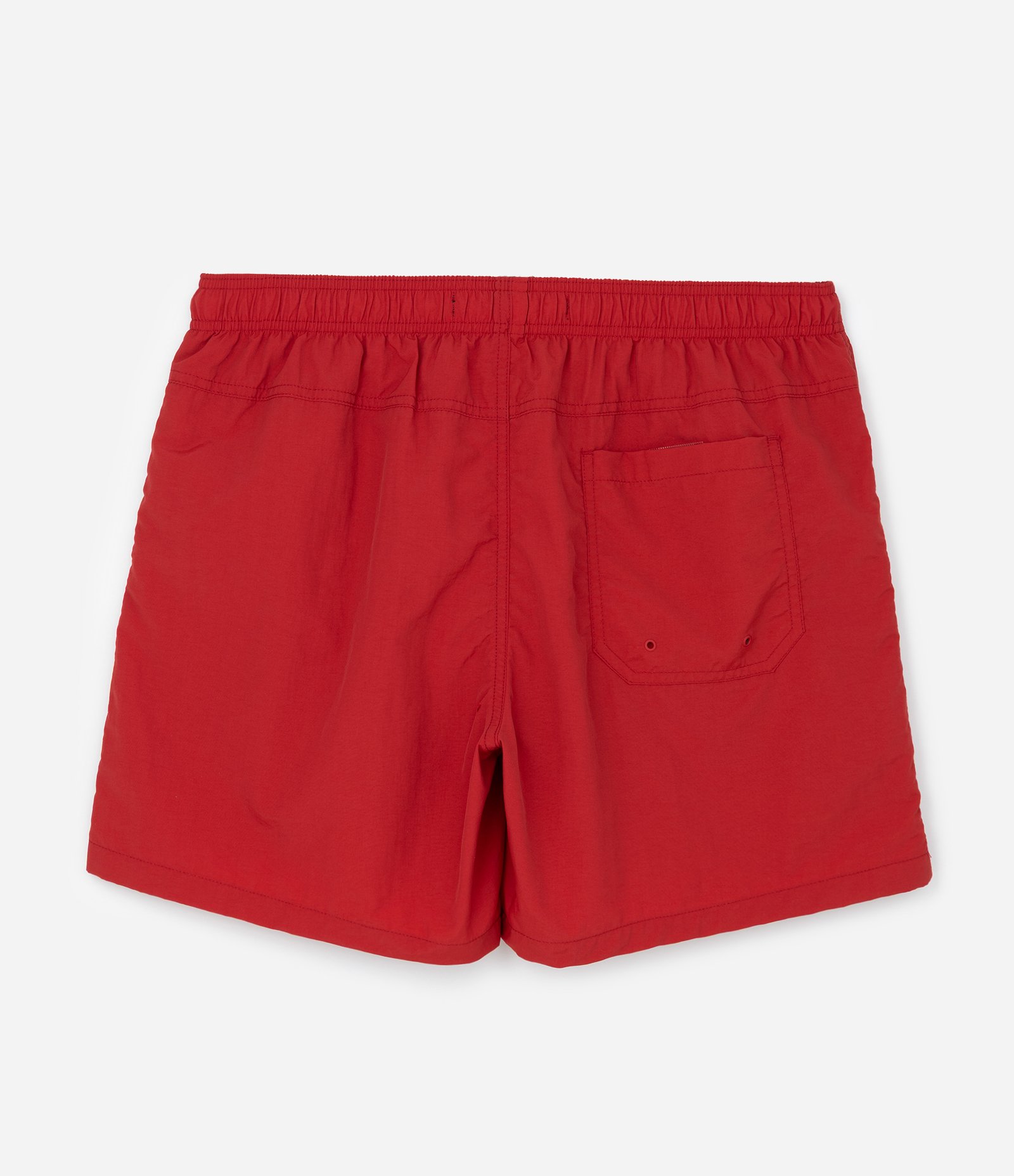 Bermuda de Banho Básica em Microfibra com Cós Elástico e Cordão Vermelho 9