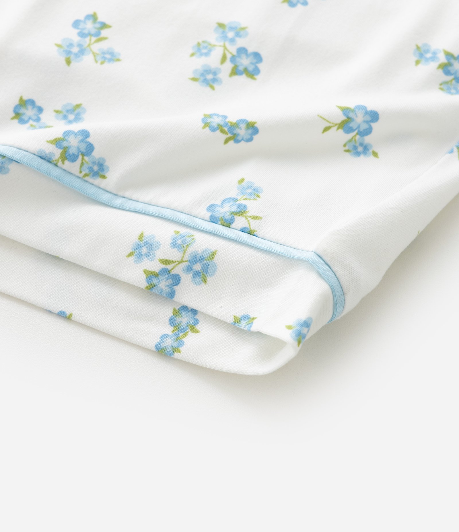 Pijama Infantil Curto Peach Touch com Estampa Floral- Tam 5 ao 14 Branco 8