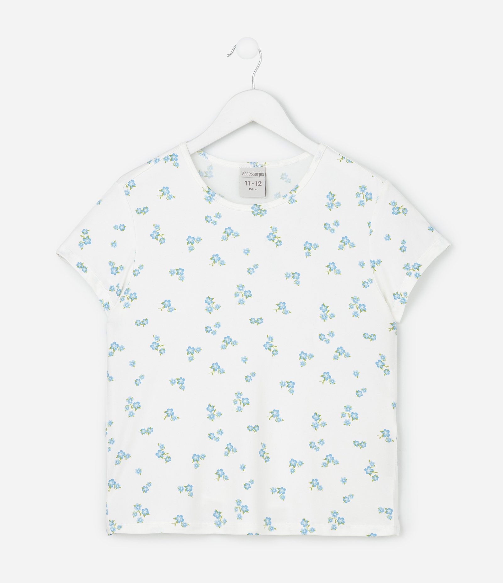 Pijama Infantil Curto Peach Touch com Estampa Floral- Tam 5 ao 14 Branco 2