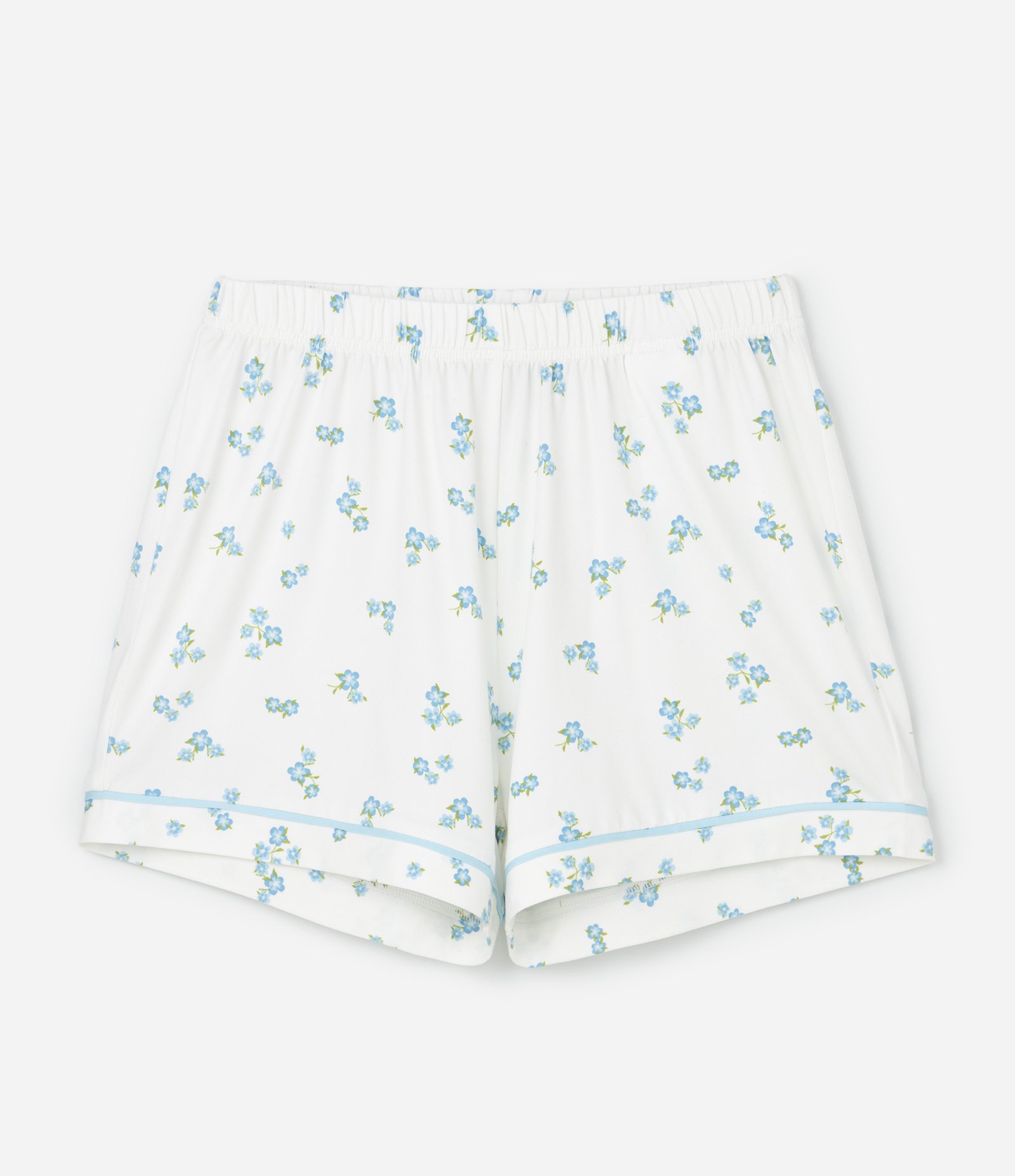 Pijama Infantil Curto Peach Touch com Estampa Floral- Tam 5 ao 14 Branco 4