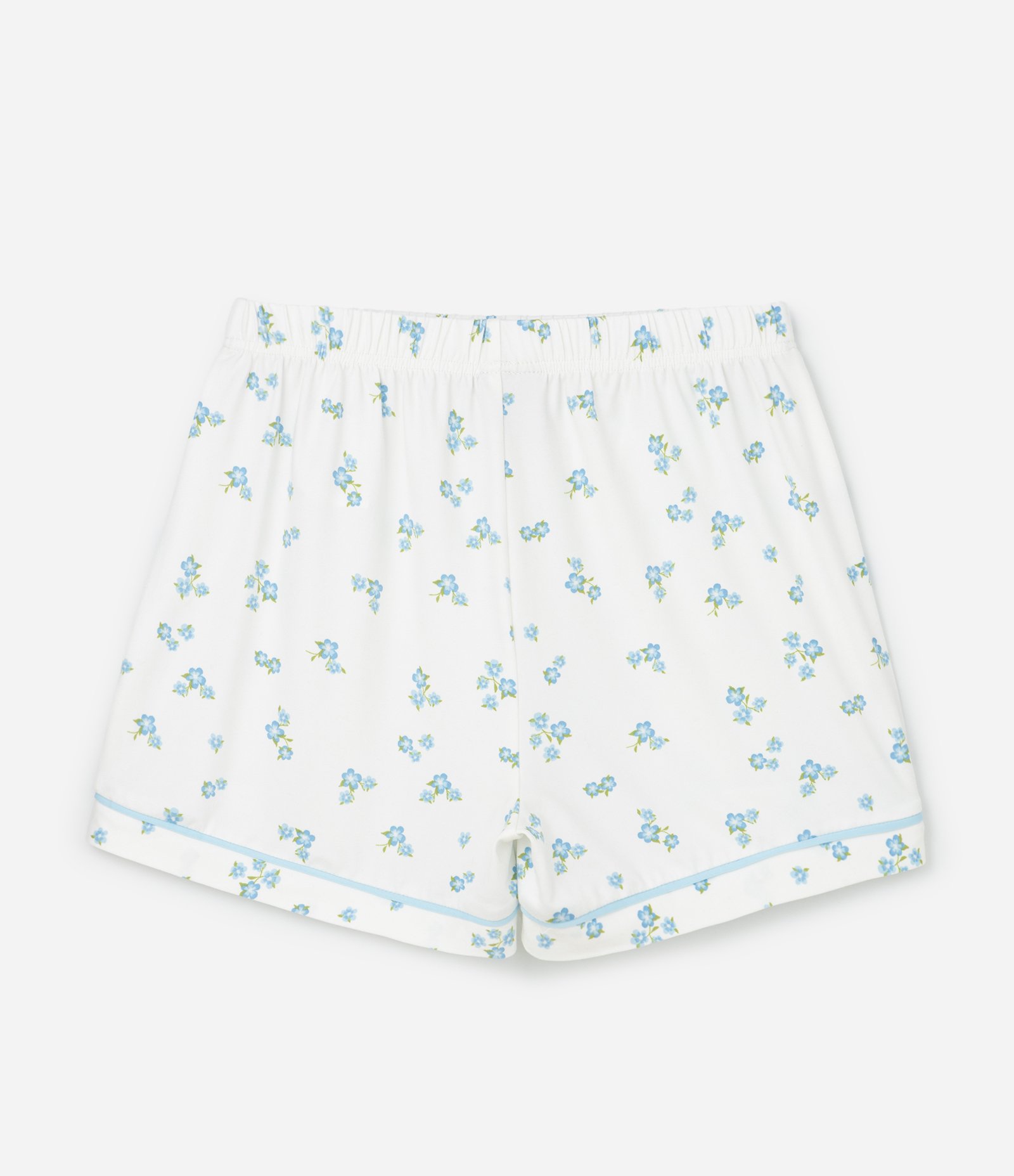 Pijama Infantil Curto Peach Touch com Estampa Floral- Tam 5 ao 14 Branco 5