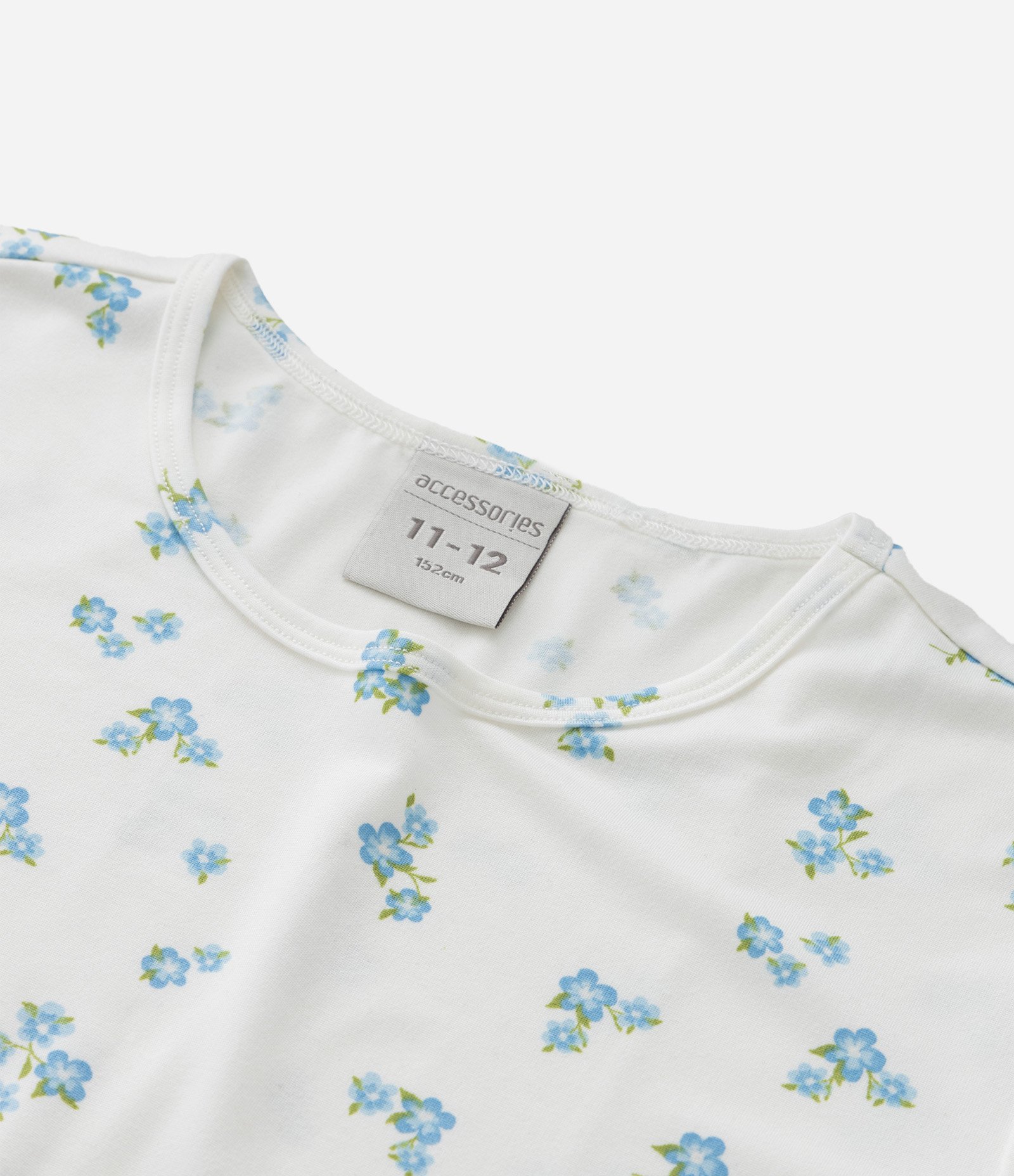 Pijama Infantil Curto Peach Touch com Estampa Floral- Tam 5 ao 14 Branco 6