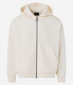 Casaco Boxy em Moletom com Felpa Liso