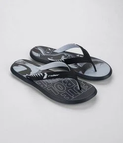 Chinelo de Tiras com Estampa de Futebol Ronaldinho Gaúcho Rider