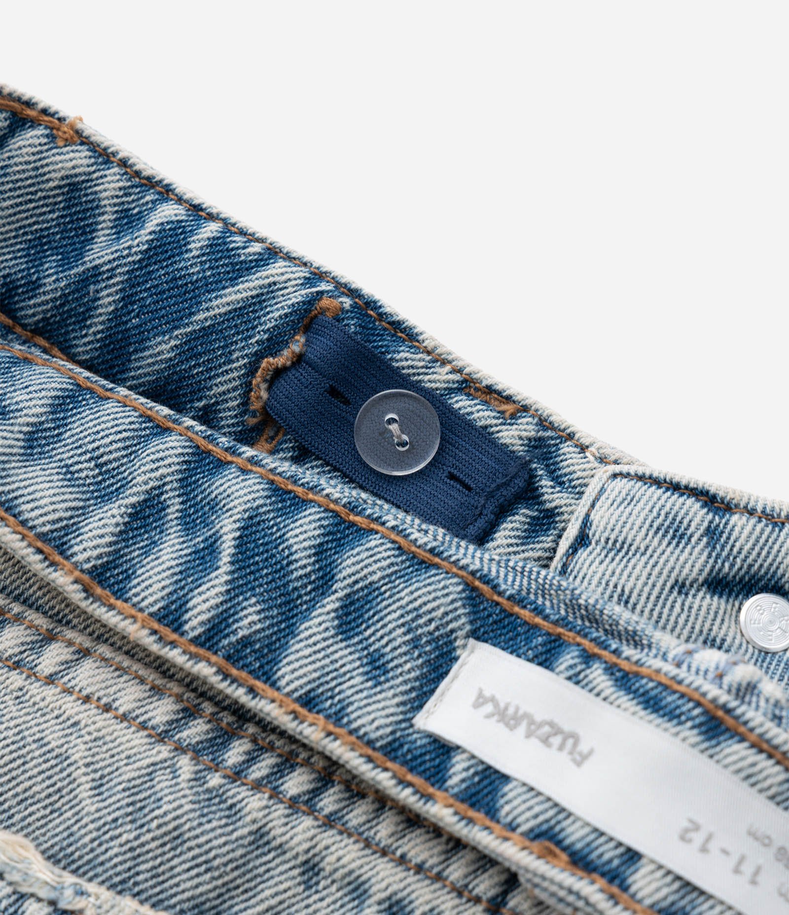 Calça Baggy Infantil em Jeans - Tam 5 a 14 Anos Azul 4