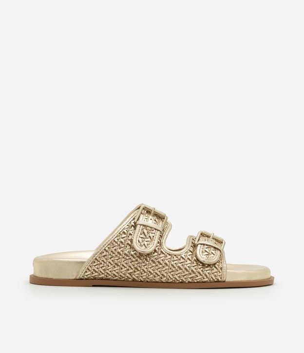 Sandália Rasteira Sport e Tiras largas com Fivelas