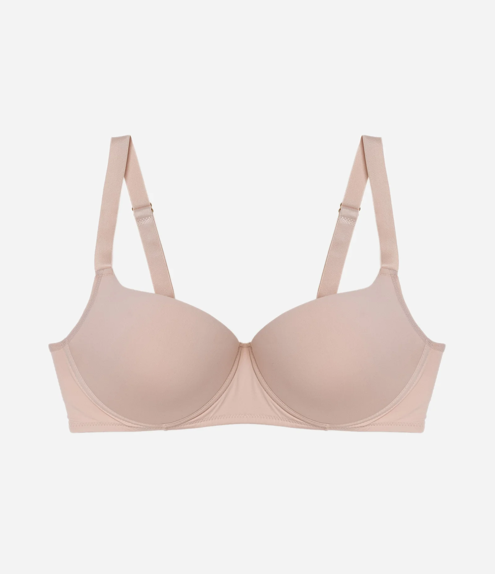 Sutiã Básico Meia Taça em Microfibra Curve & Plus Size Bege 1