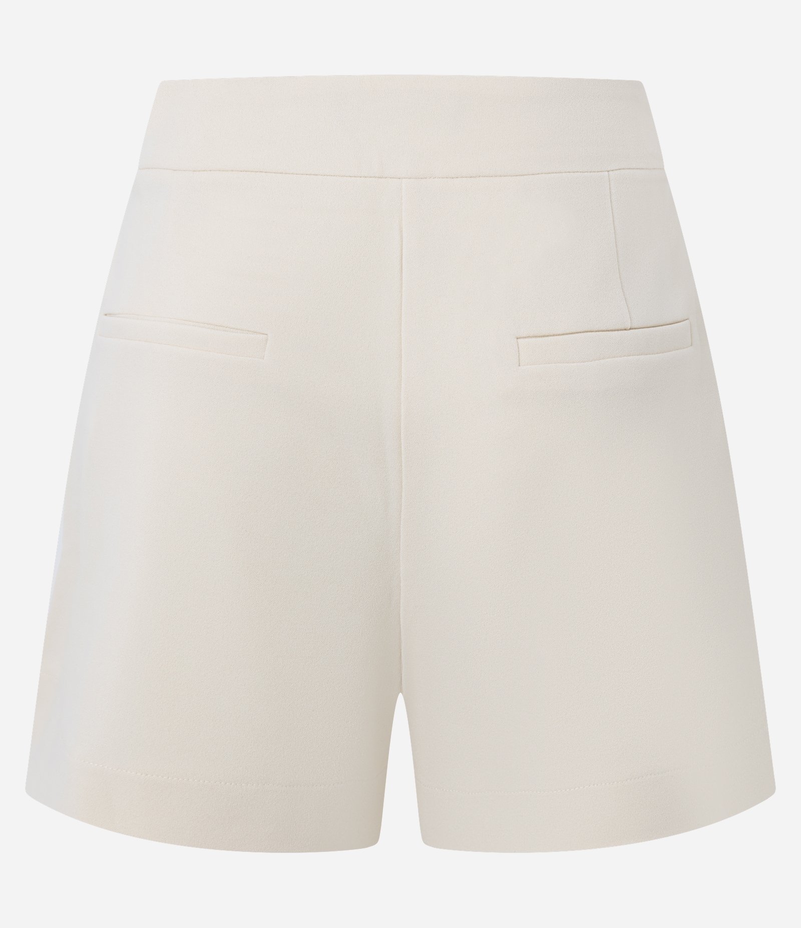 Short em Crepe com Fivela na Lapela e Pregas Bege 7