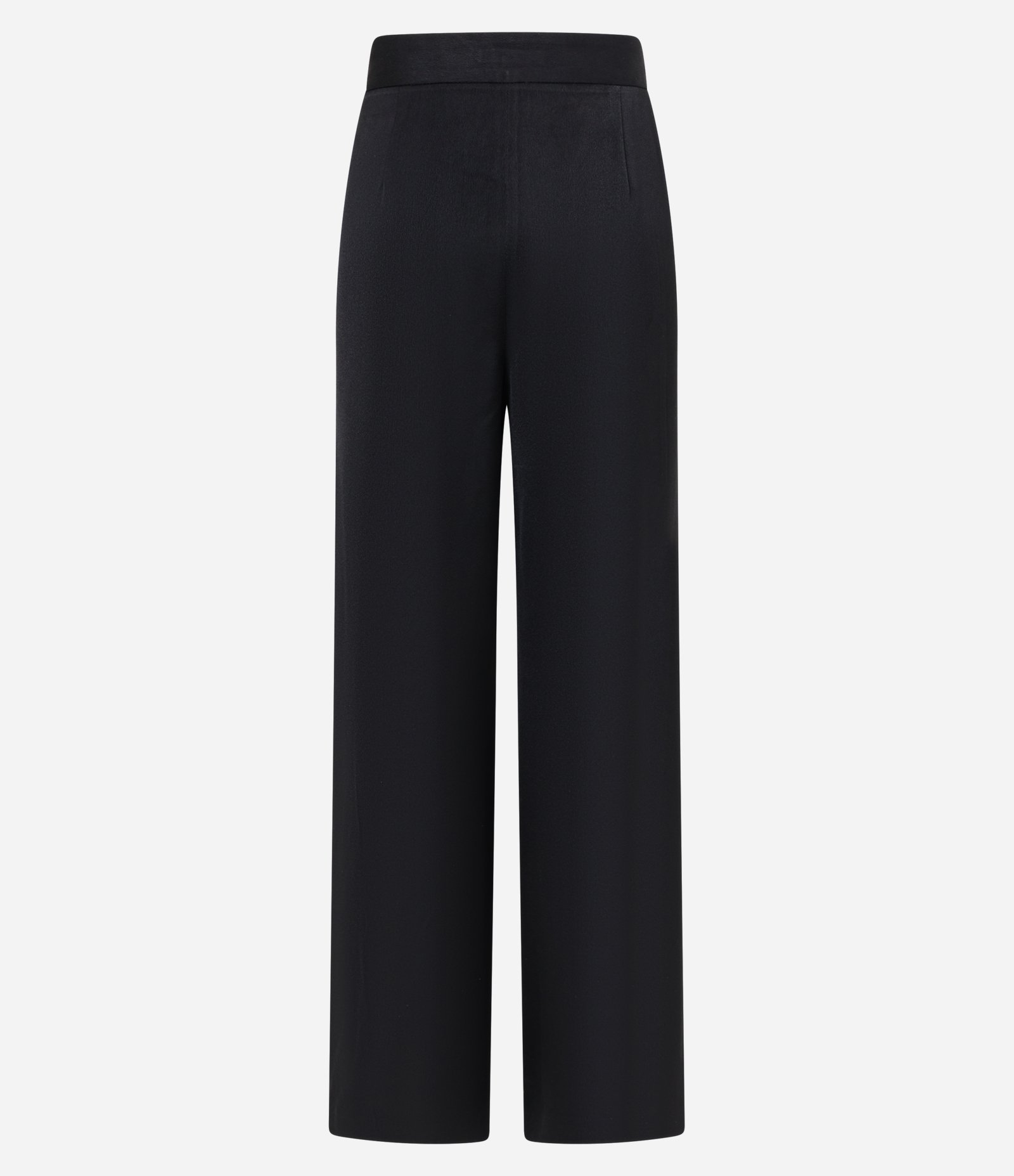 Calça Wide Leg Alfaiataria em Cetim com Bolsos Faca e Pregas Preto 6