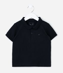 Camiseta Polo Infantil com Bordado - Tam 1 a 5 Anos