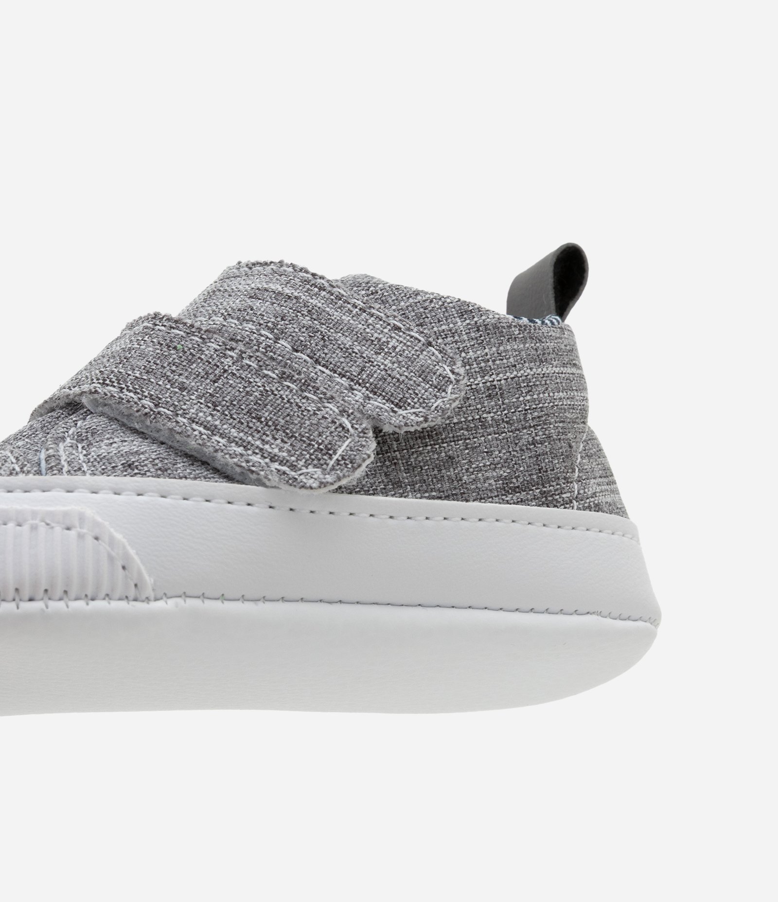 Tênis Infantil com Velcro - Tam 0 a 18 meses Cinza 3