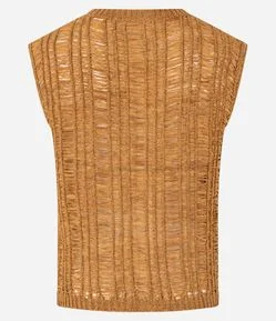 Blusa em Tricô com Textura Diferenciada