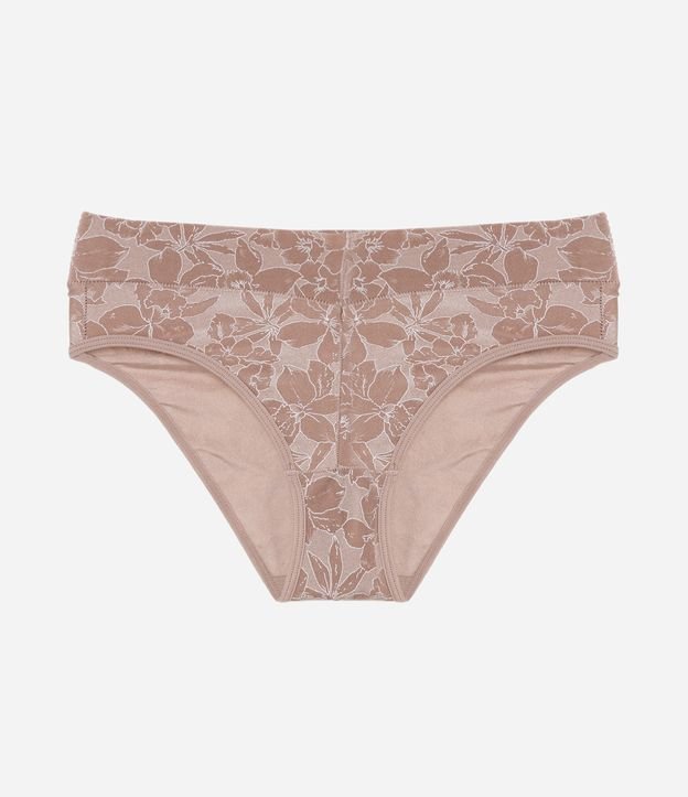 Calcinha Alta em Poliamida com Estampa Floral De Millus