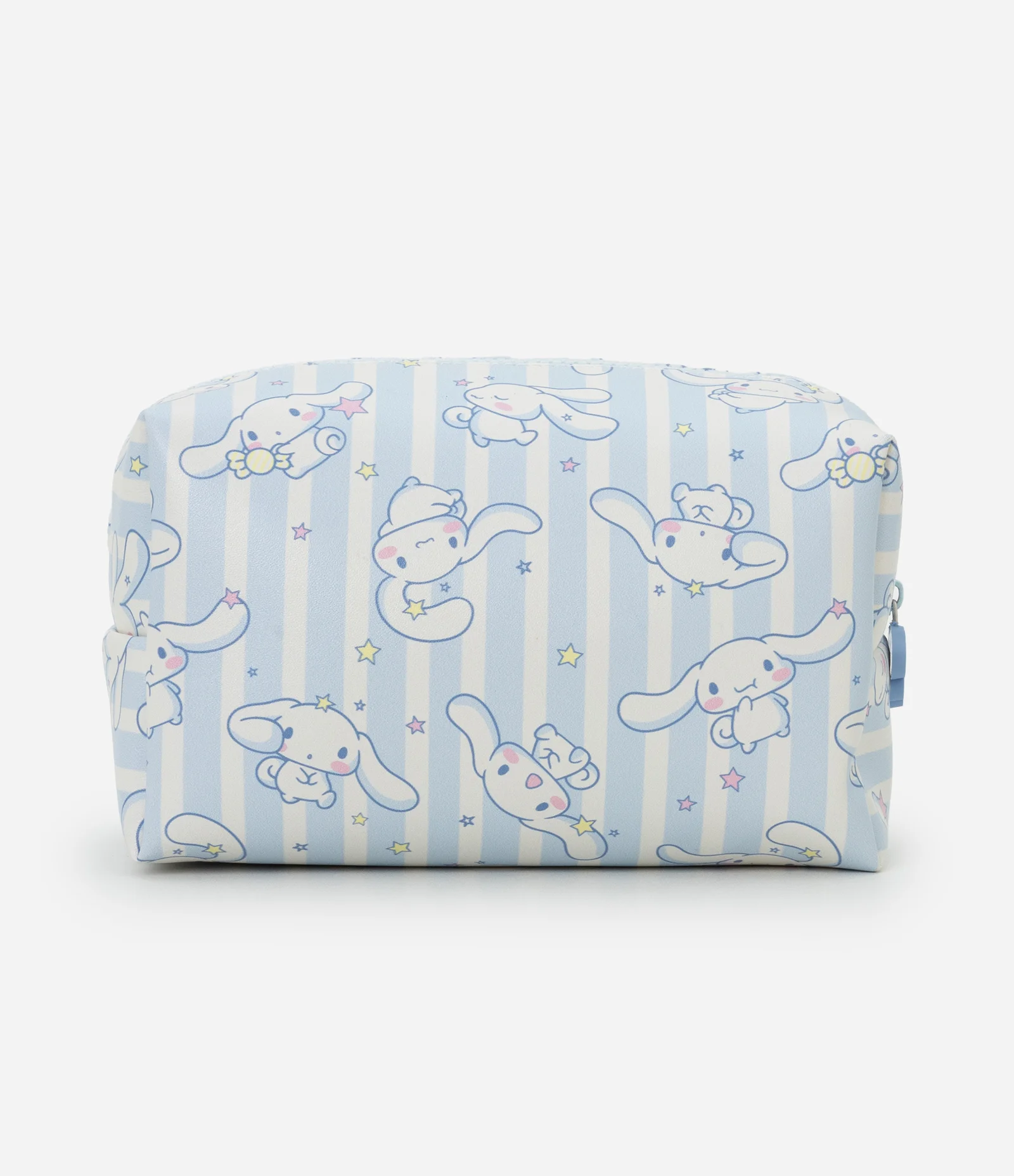 Necessaire Retangular com Listras e Estampa da Cinamon Roll Azul 3