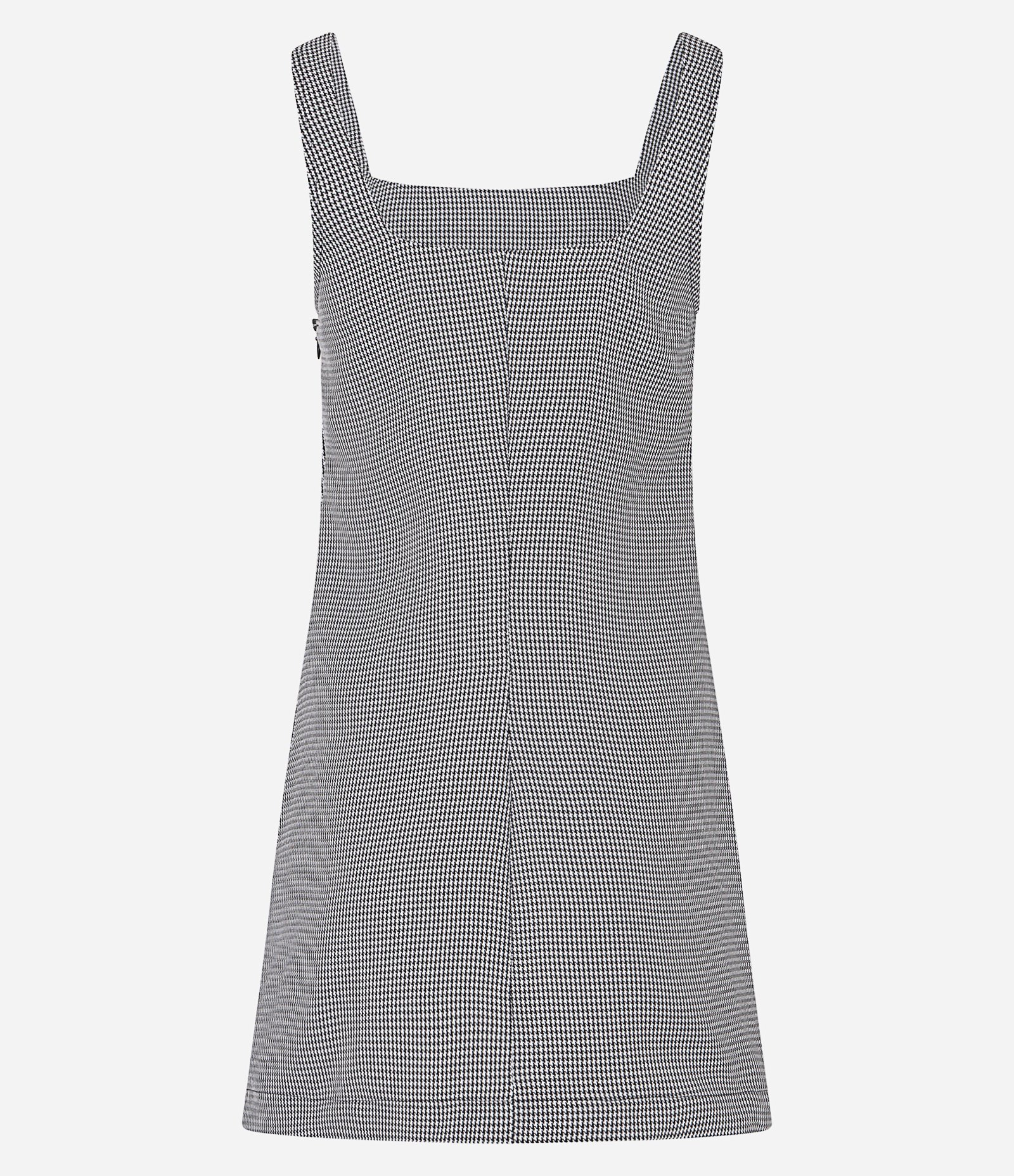 Vestido Tubinho Curto em Alfaiataria com Estampa Xadrez e Lapela Cinza/Preto 5