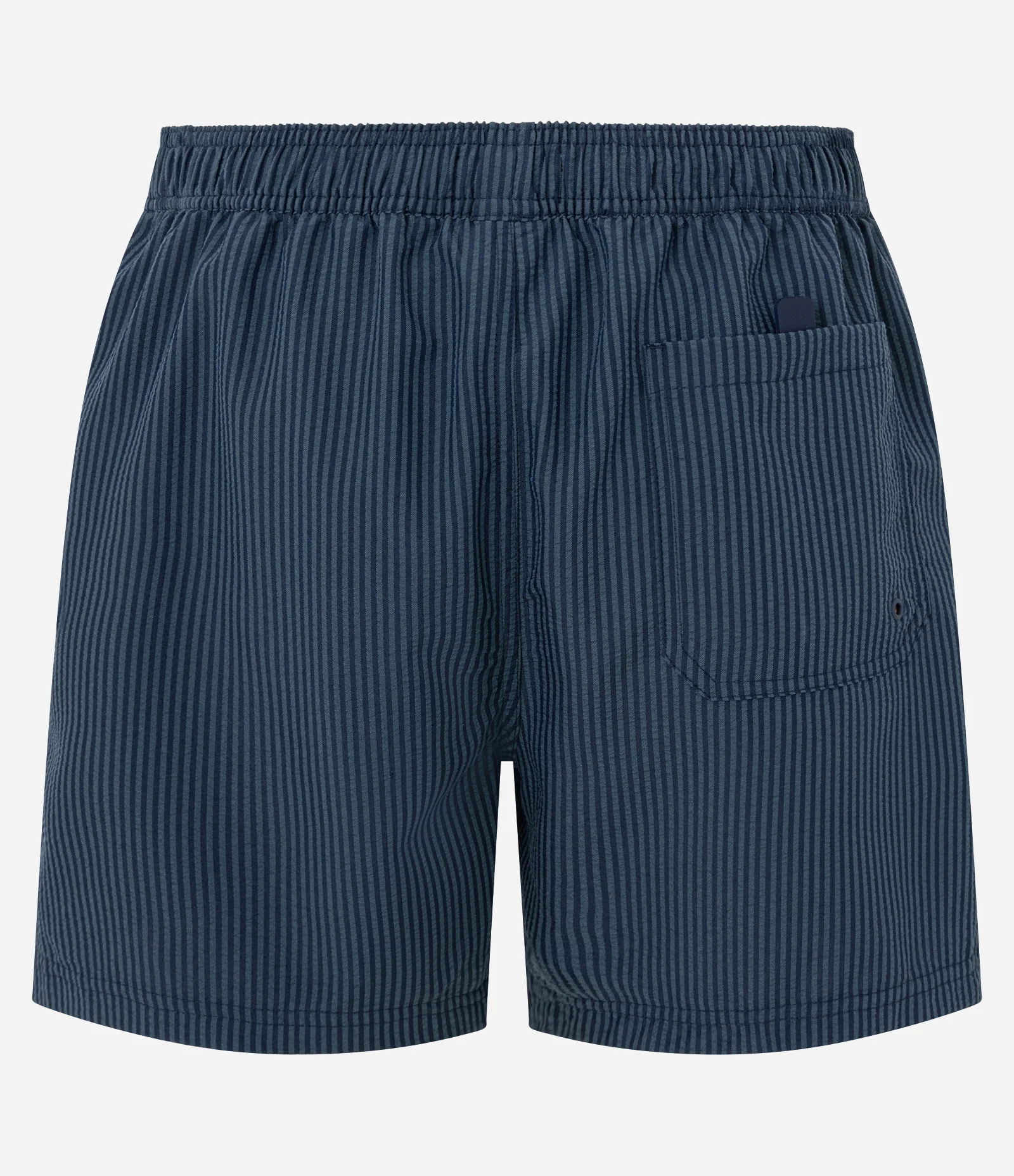 Bermuda de Banho Microfibra Texturizado com Listras Contrastantes Azul 2