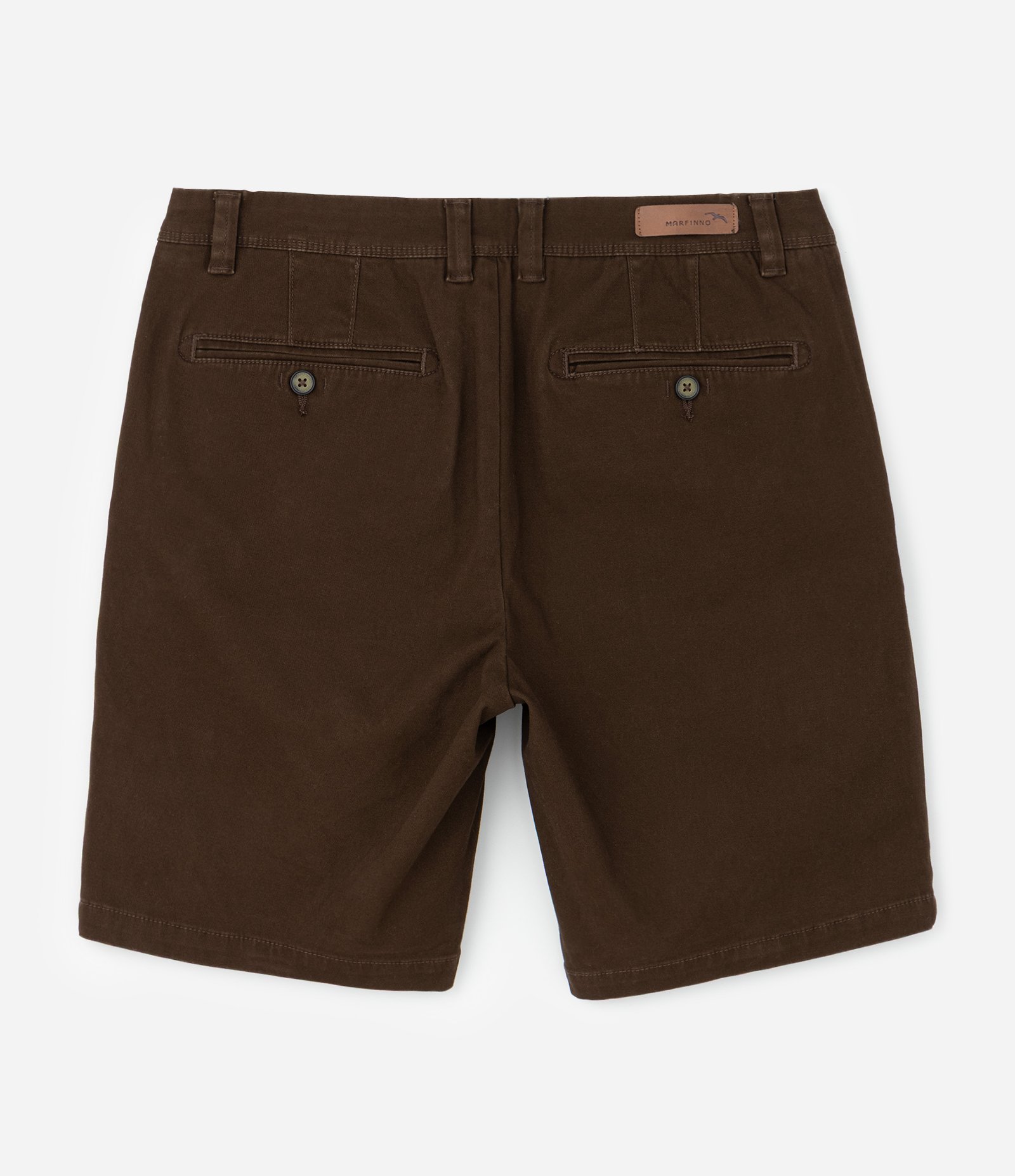 Bermuda Slim em Sarja com Elastano Marrom Intenso 2