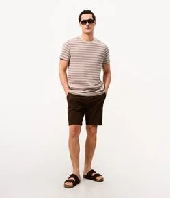 Bermuda Slim em Sarja com Elastano