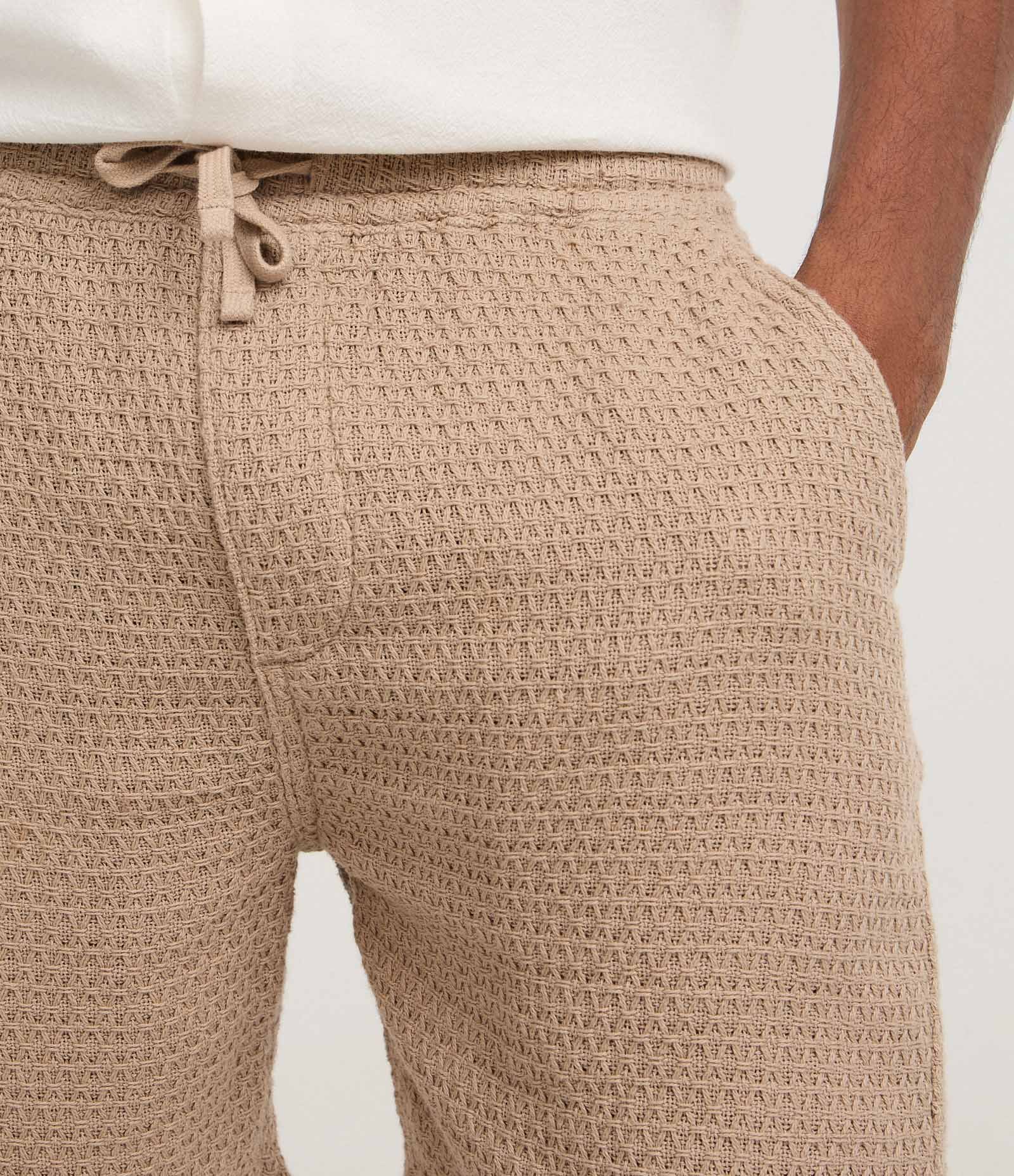 Bermuda Comfort Texturizada em Cotton Bege 3