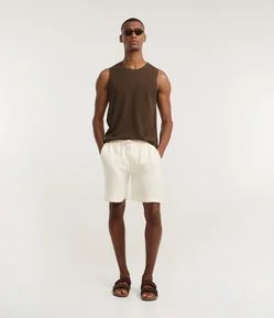 Bermuda Comfort Texturizada em Cotton