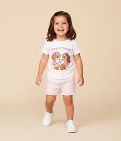 Camiseta Infantil em Algodão com Estampa Sky - Tam 1 a 6 Anos
