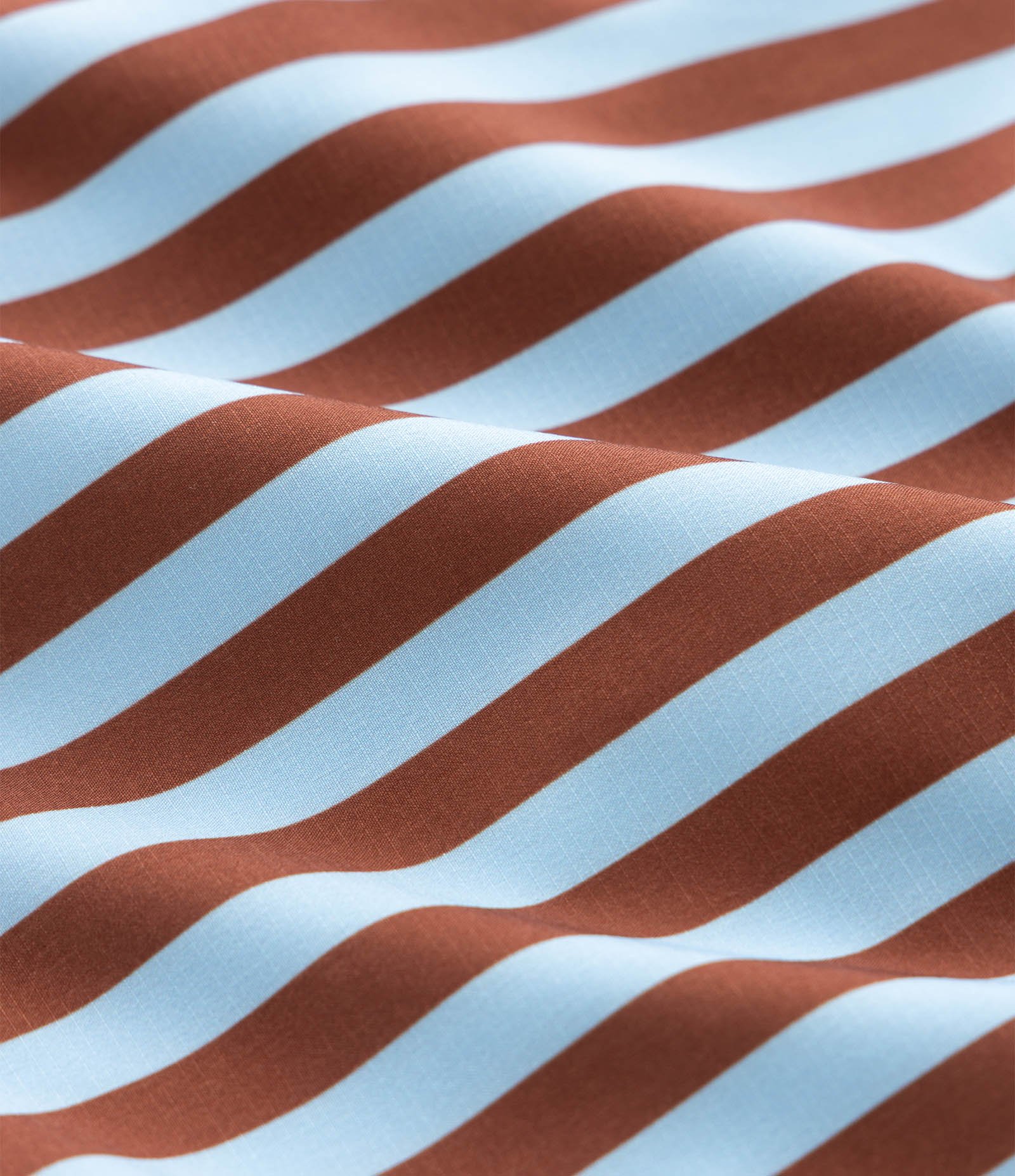 Bermuda de Banho em Ripstop com Estampa de Listras Marrom 5