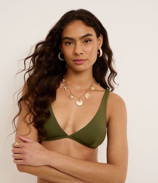 Biquíni Top Triangulo Fixo em Microfibra