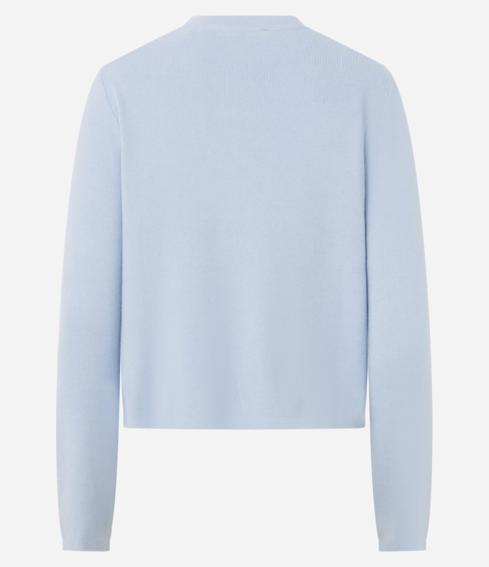 Cardigan em Tricô com Bolsos Frontais Azul 6