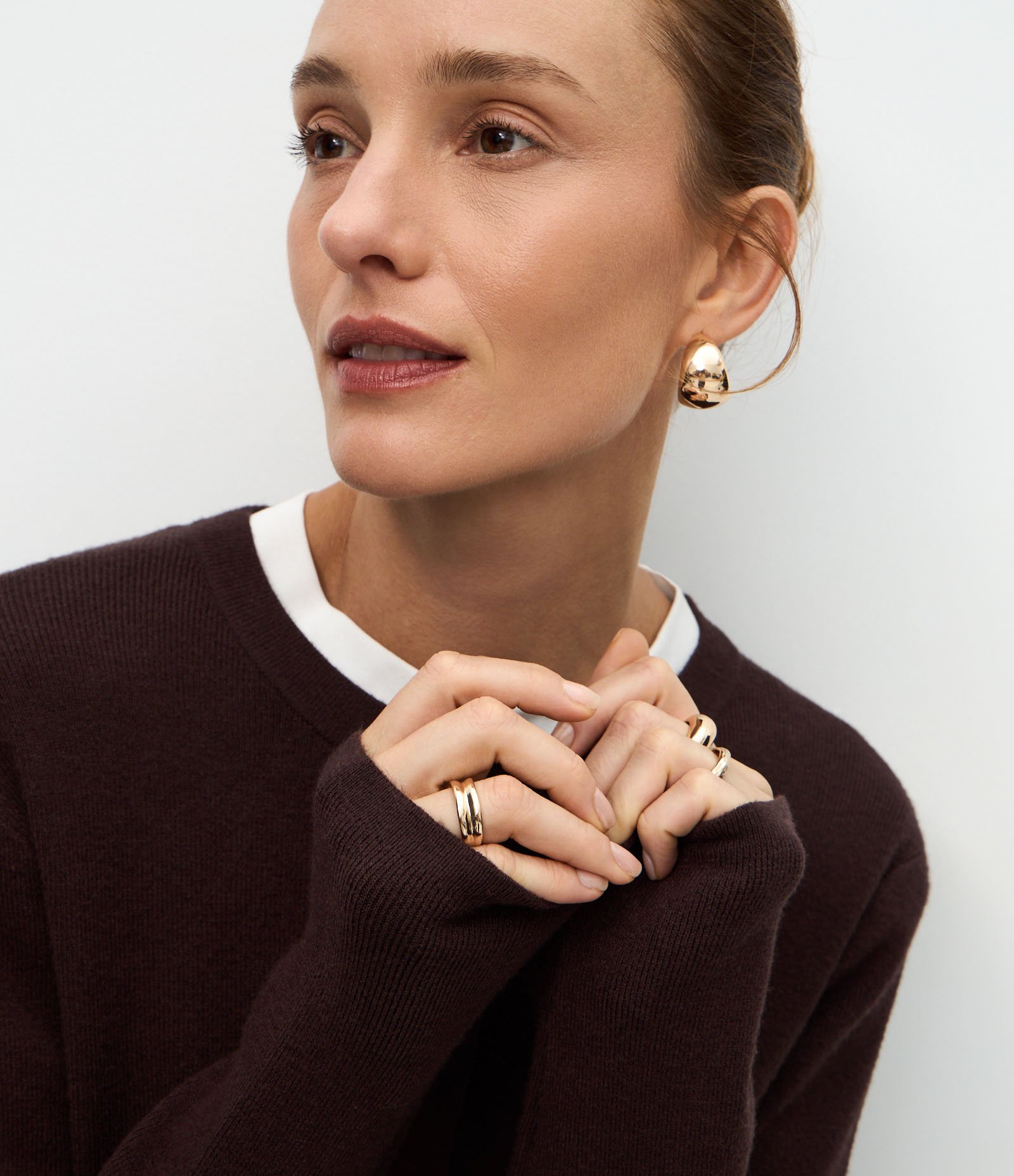 Cardigan em Tricô com Bolsos Frontais Marrom 4