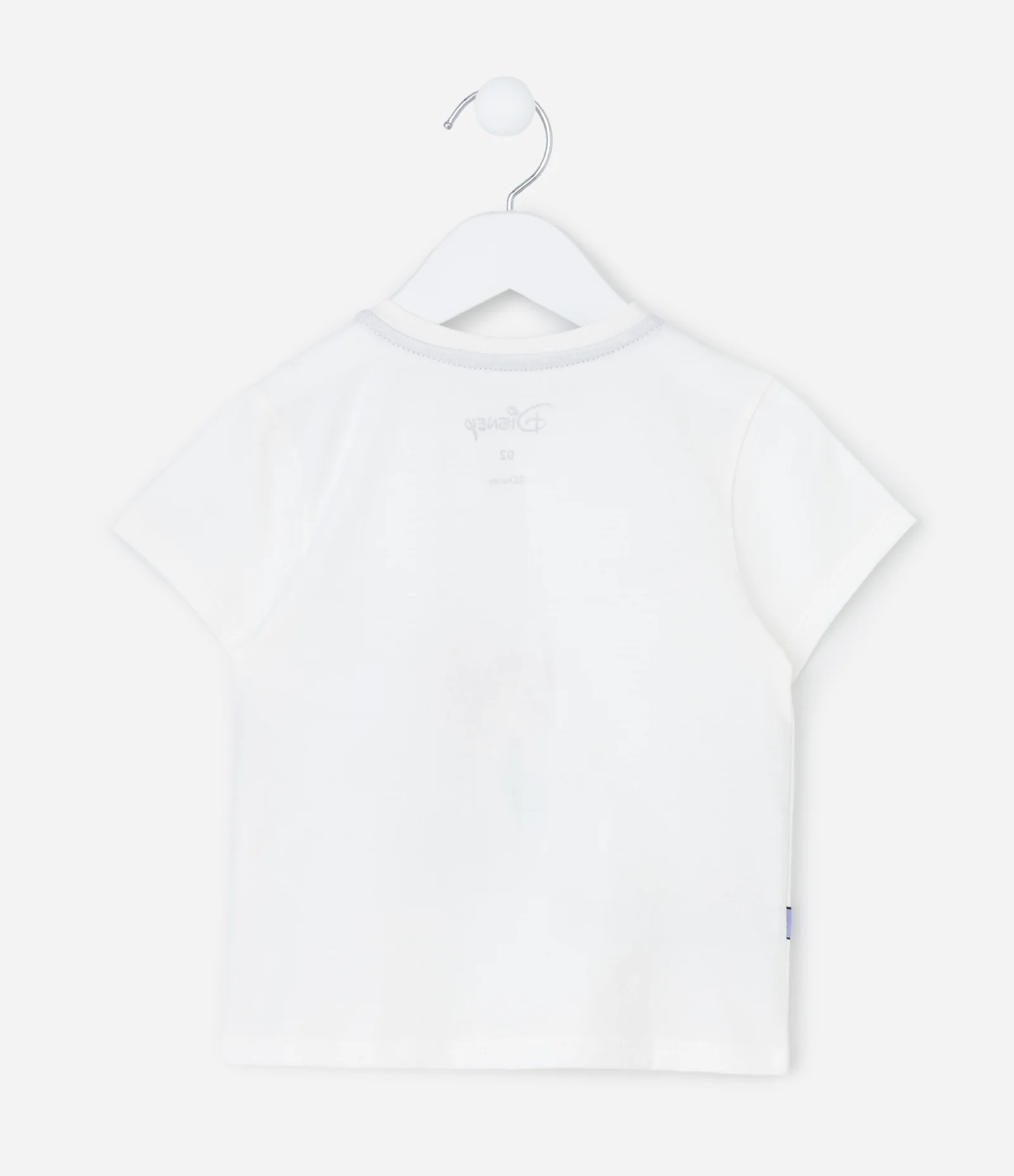 Camiseta Infantil Slim com Bolsa Aplicada Ariel - Tam 1 - 6 Anos Branco 2
