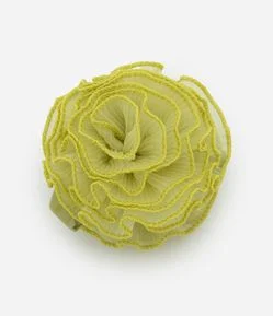 Piranha De Cabelo em Tecido com Formato Flor