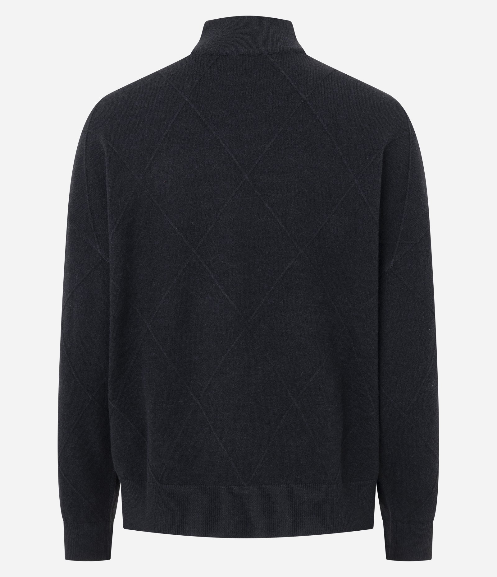 Suéter em Tricô com Golinha Média e Aplicação de Bolinhas Preto 7