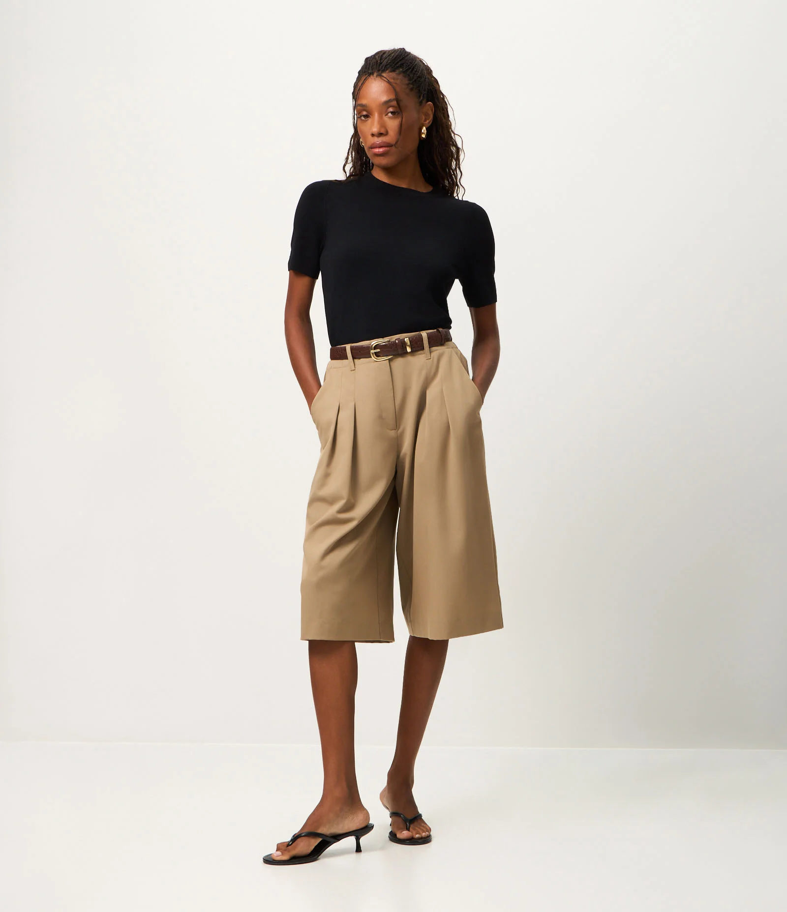 Blusa em Tricô com Manga Curta Preto 2