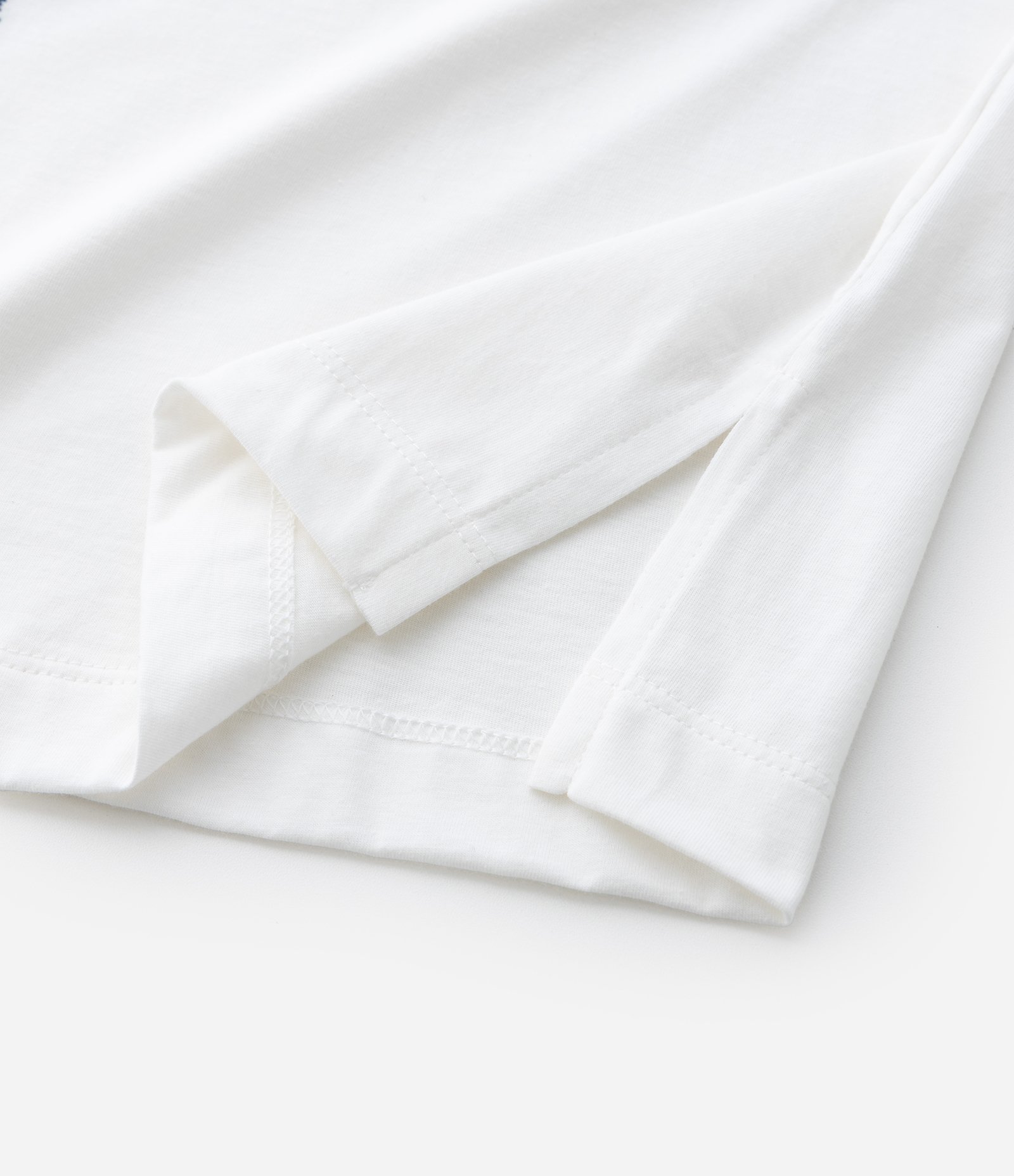 Camiseta em Algodão com Bordado de Arara com Manga Dobrada Curve & Plus size Off White 5