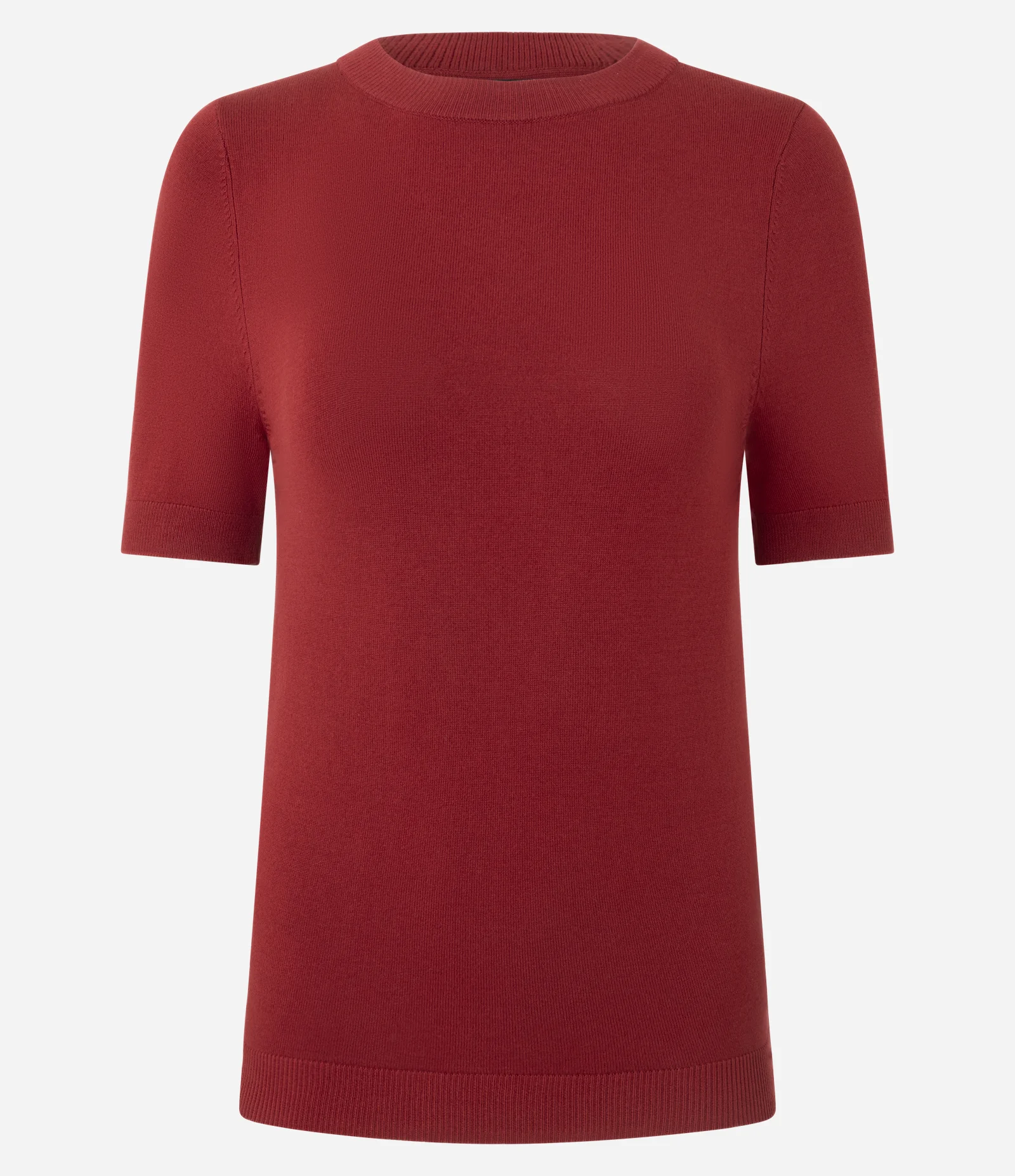 Blusa em Tricô com Manga Curta Vermelho 1