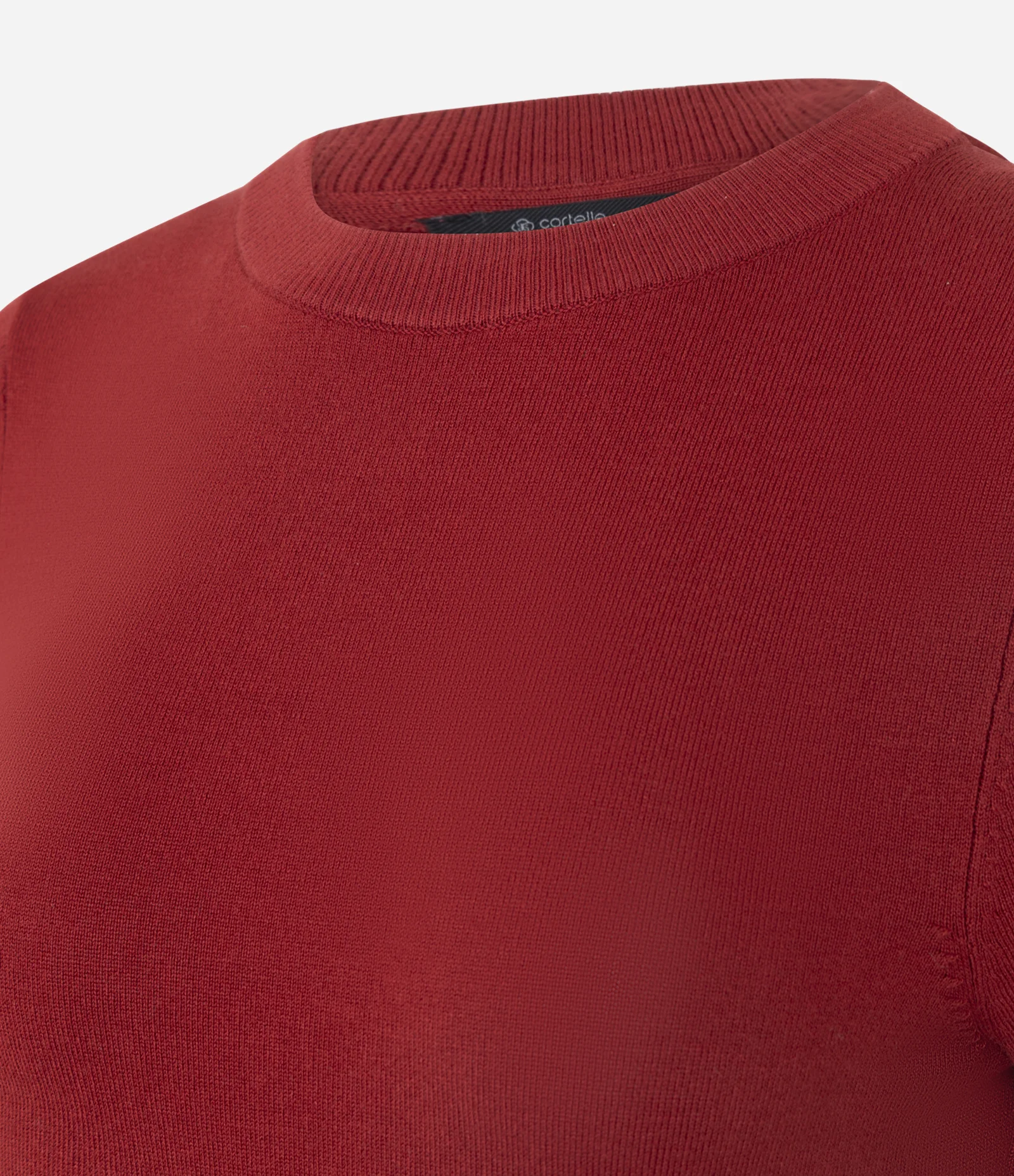 Blusa em Tricô com Manga Curta Vermelho 2