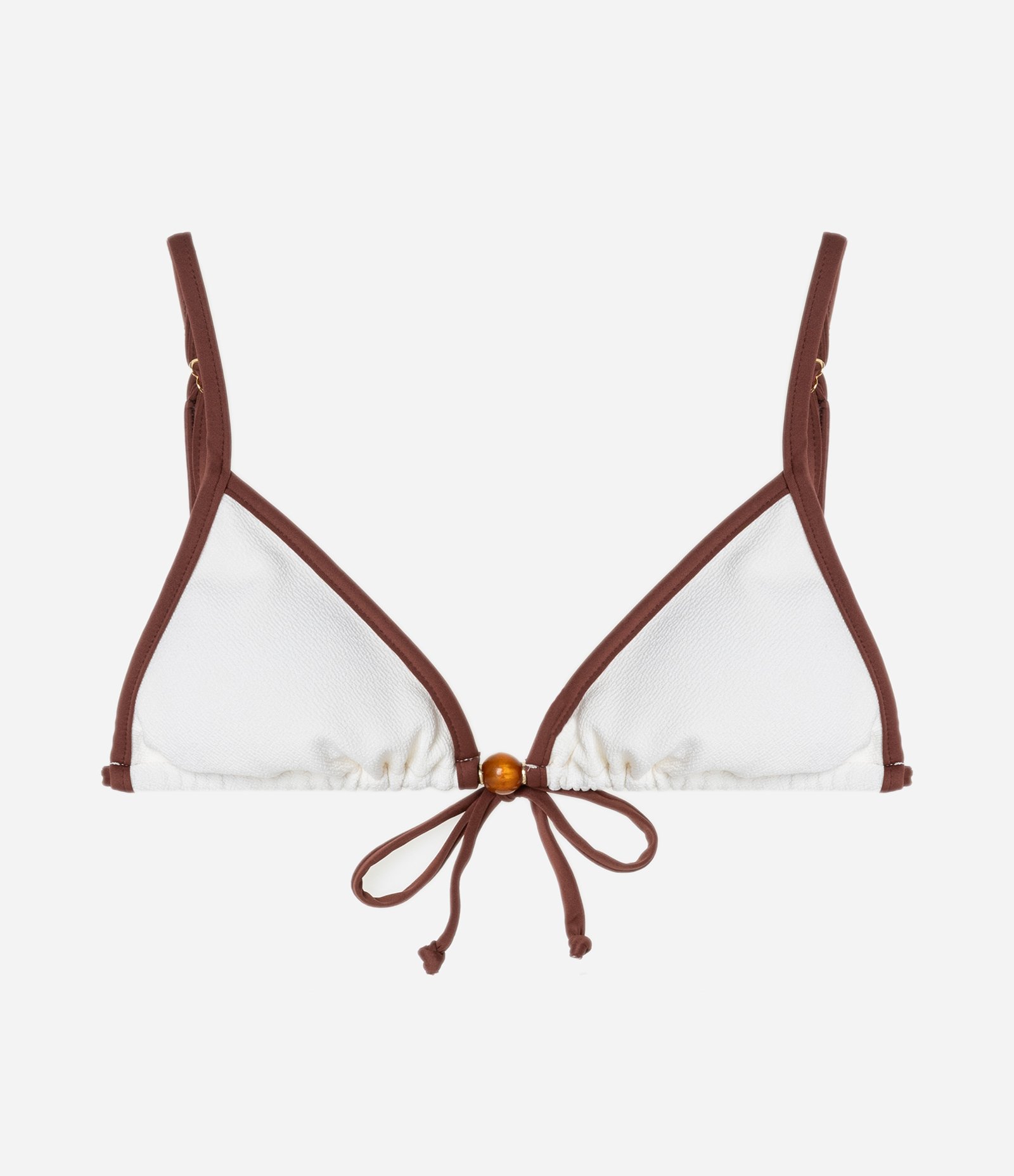 Biquíni Top Cortininha em Microfibra com Viés Contrastante Branco 5